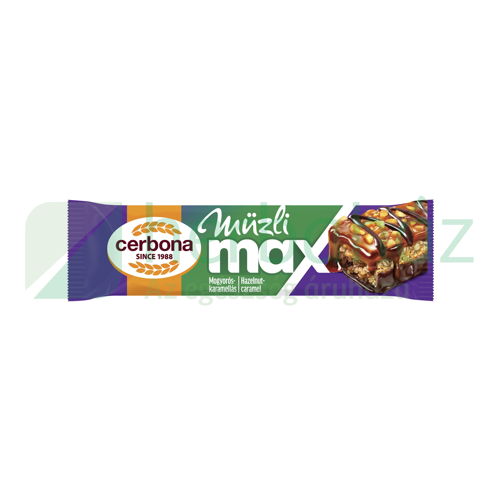 CERBONA MAX MÜZLISZELET MOGYORÓ-KARAMELL 30G