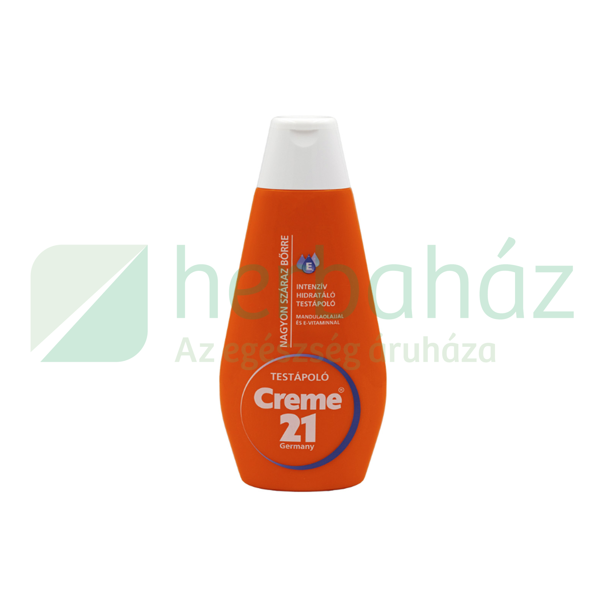 CREME 21 HIDRATÁLÓ TESTÁPOLÓ NAGYON SZÁRAZ BŐRRE MANDULAOLAJJAL ÉS E-VITAMINNAL 400ML