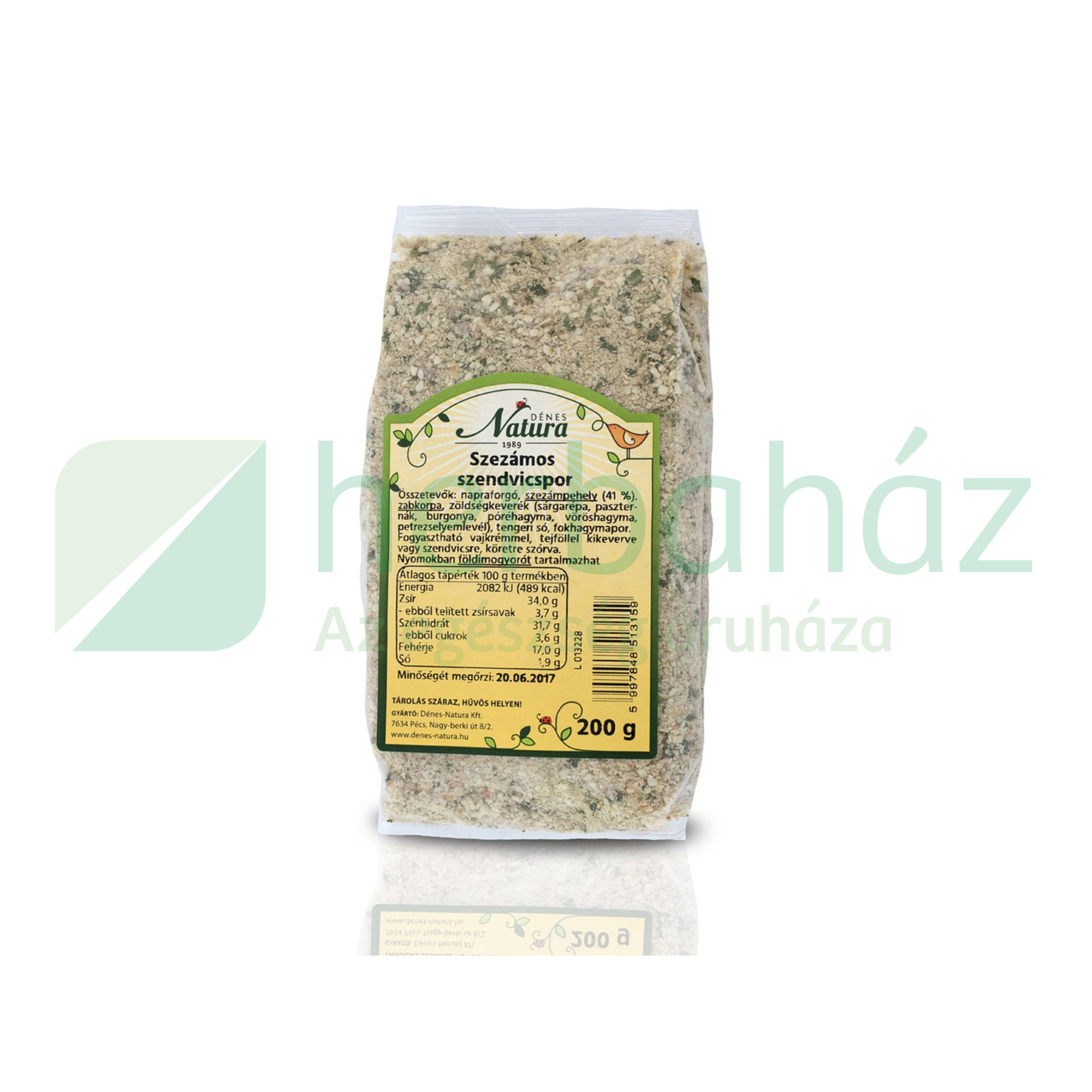 DÉNES NATURA SZEZÁMOS SZENDVICSPOR 200G