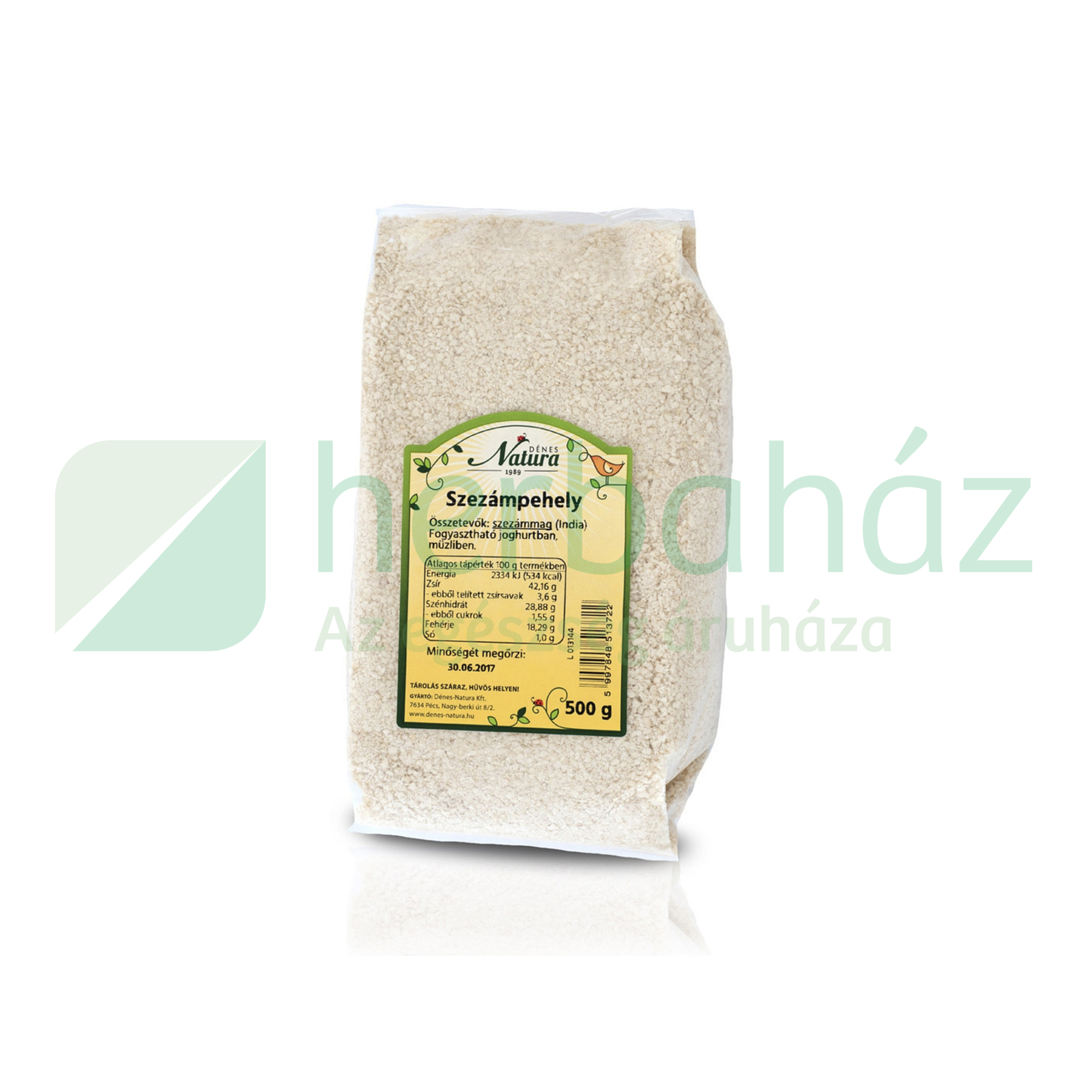 DÉNES NATURA SZEZÁMPEHELY 500G