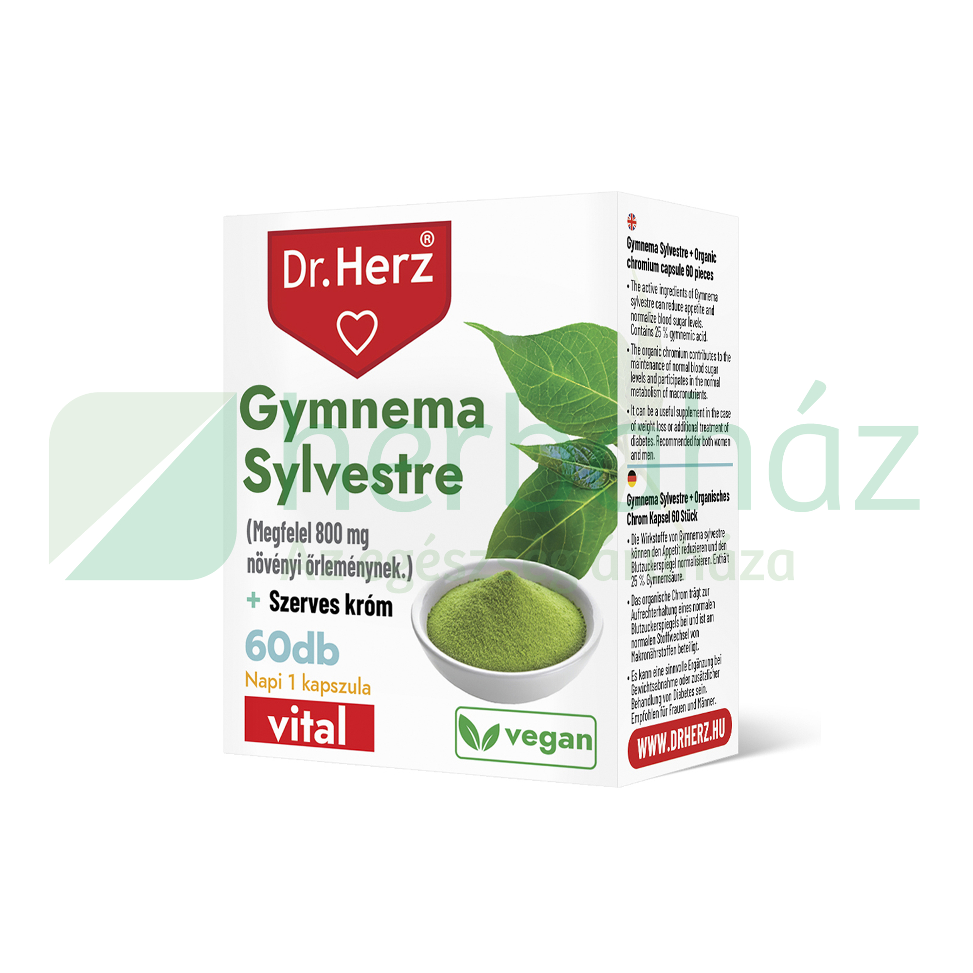 DR. HERZ GYMNEMA SYLVESTRE 160 MG KAPSZULA 60 DB