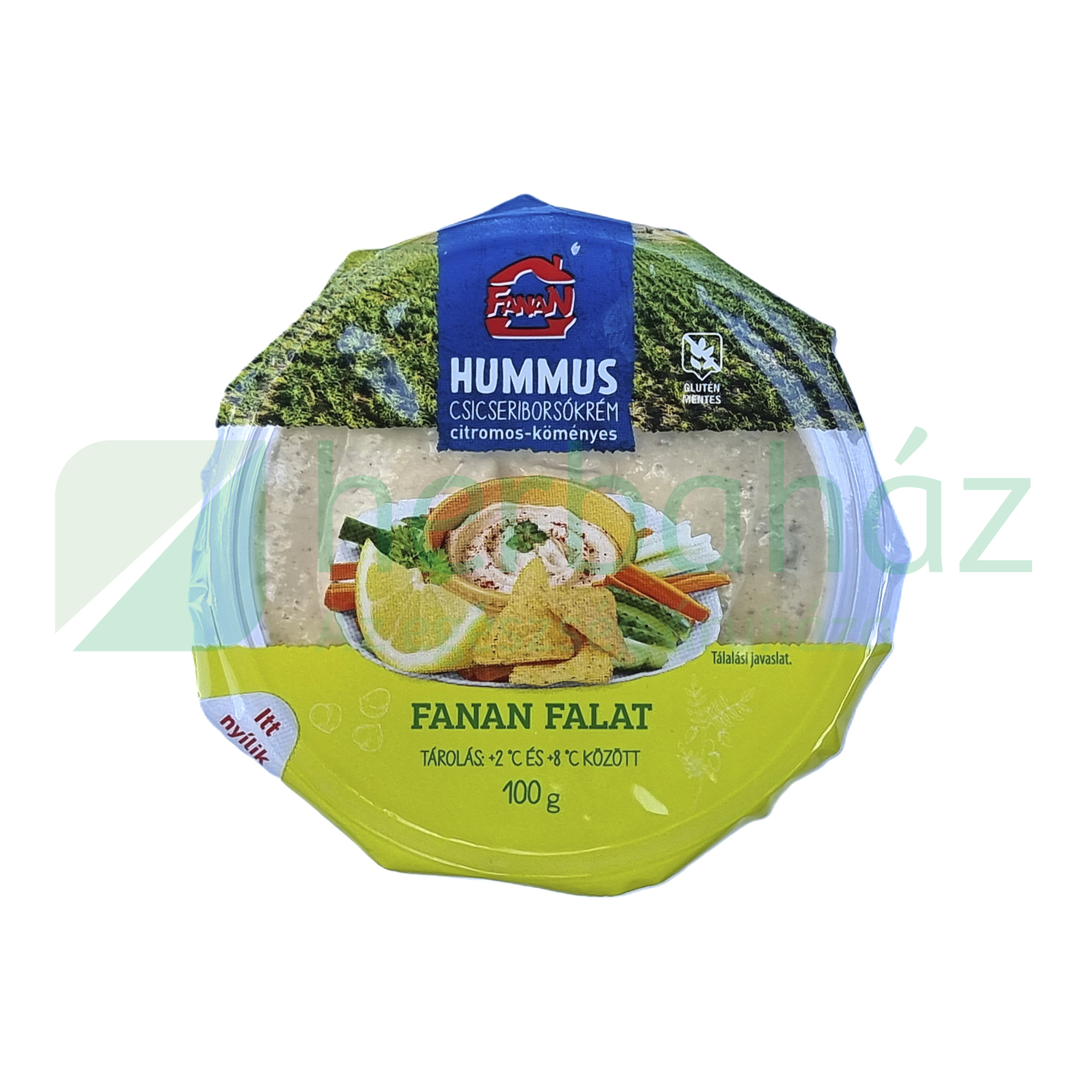 FANAN FALAT HUMMUS CSICSERIBORSÓKRÉM CITROMOS-KÖMÉNYES 100G[H]