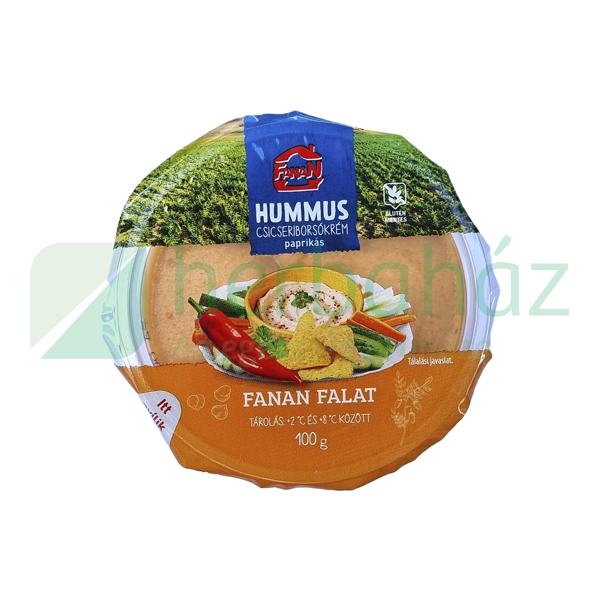 FANAN FALAT HUMMUS CSICSERIBORSÓKRÉM SÜLT PAPRIKÁS 100G[H]