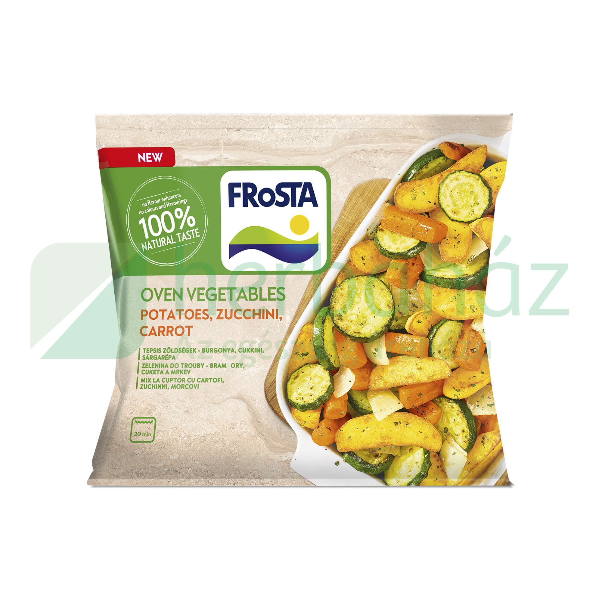 FROSTA TEPSIS ZÖLDSÉGEK - BURGONYA, CUKKINI, SÁRGARÉPA 400G [F]