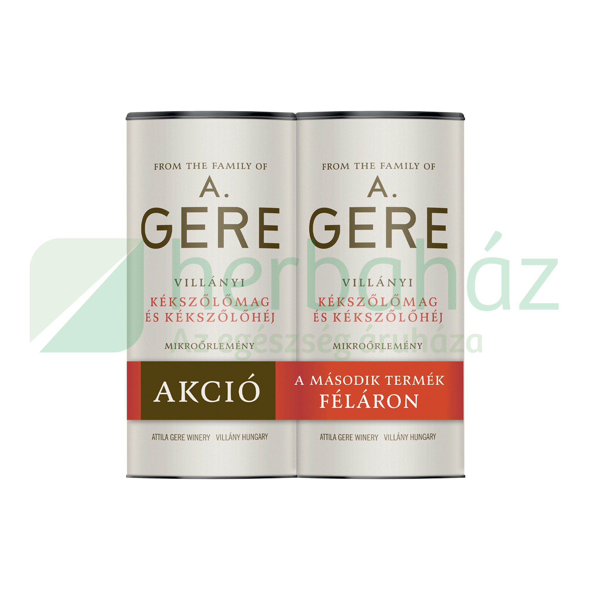 GERE VILLÁNYI KÉKSZŐLŐMAG ÉS -HÉJ MIKROŐRLEMÉNY 2X150G