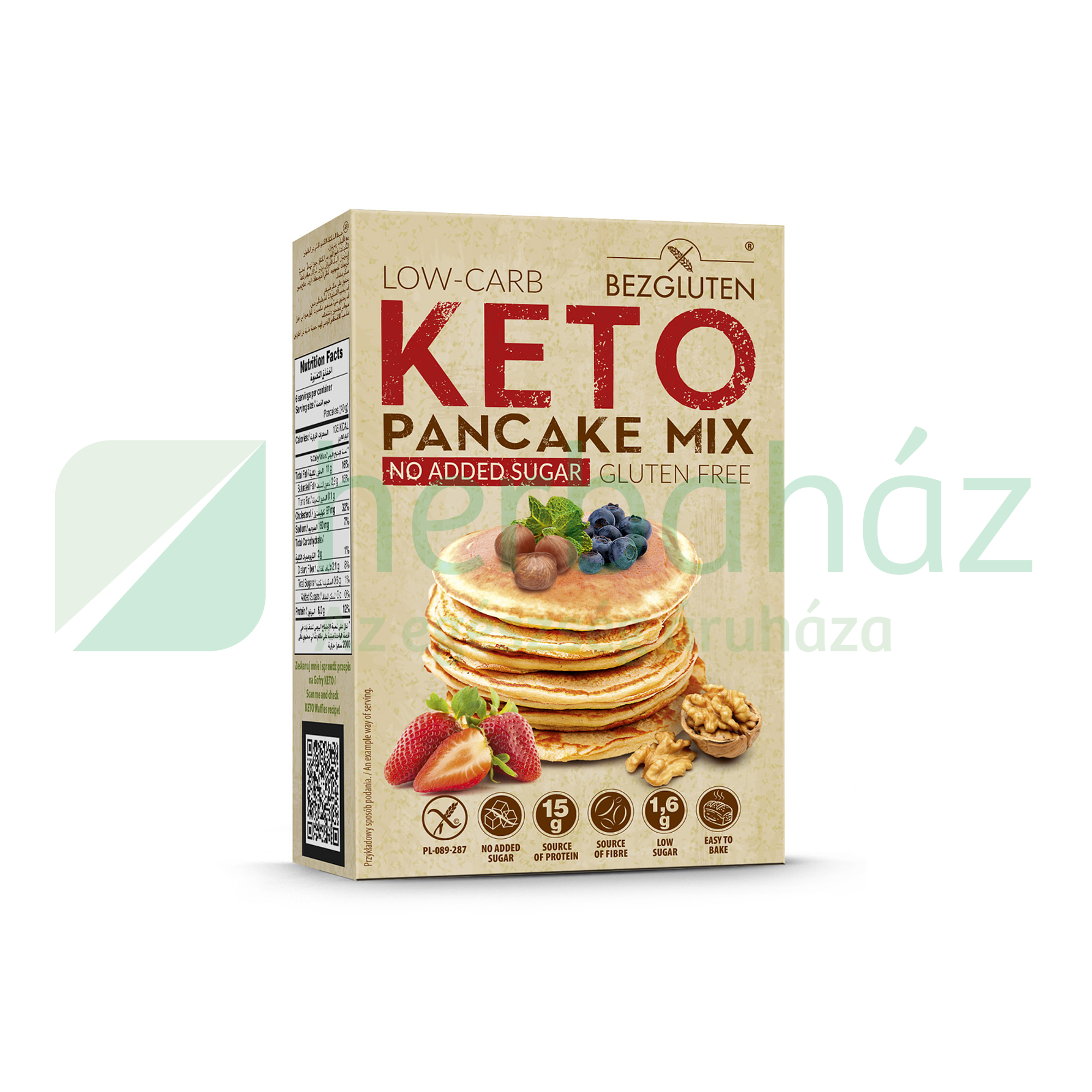 GLUTÉNMENTES BEZGLUTEN KETO PALACSINTA LISZTKEVERÉK HCN 150G