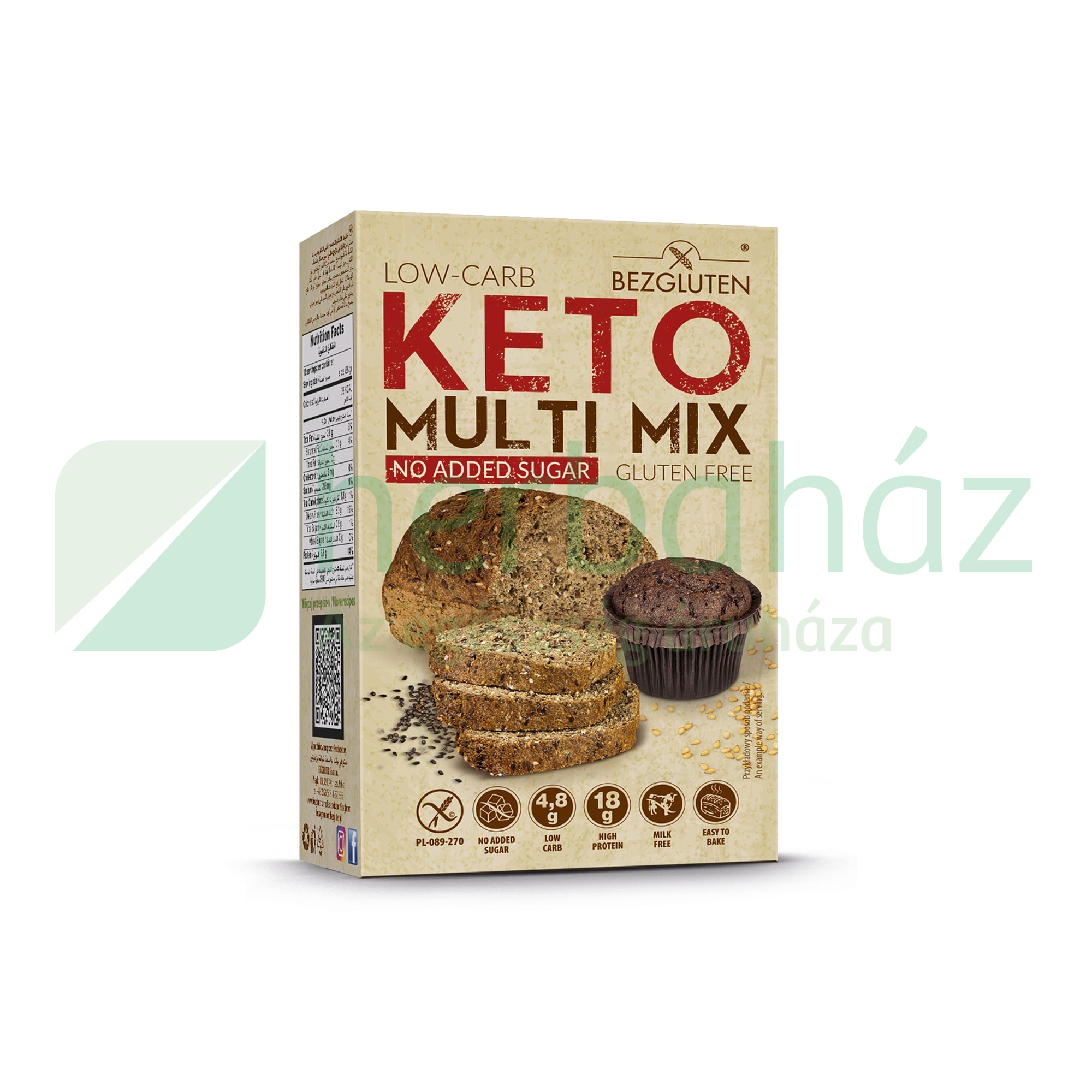 GLUTÉNMENTES BEZGLUTEN KETO UNIVERZÁLIS LISZTKEVERÉK HCN 250G