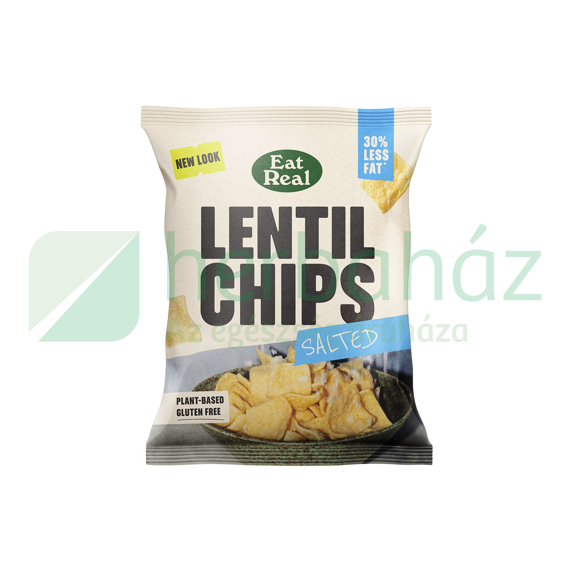 GLUTÉNMENTES EAT REAL LENCSE CHIPS SÓS 40G