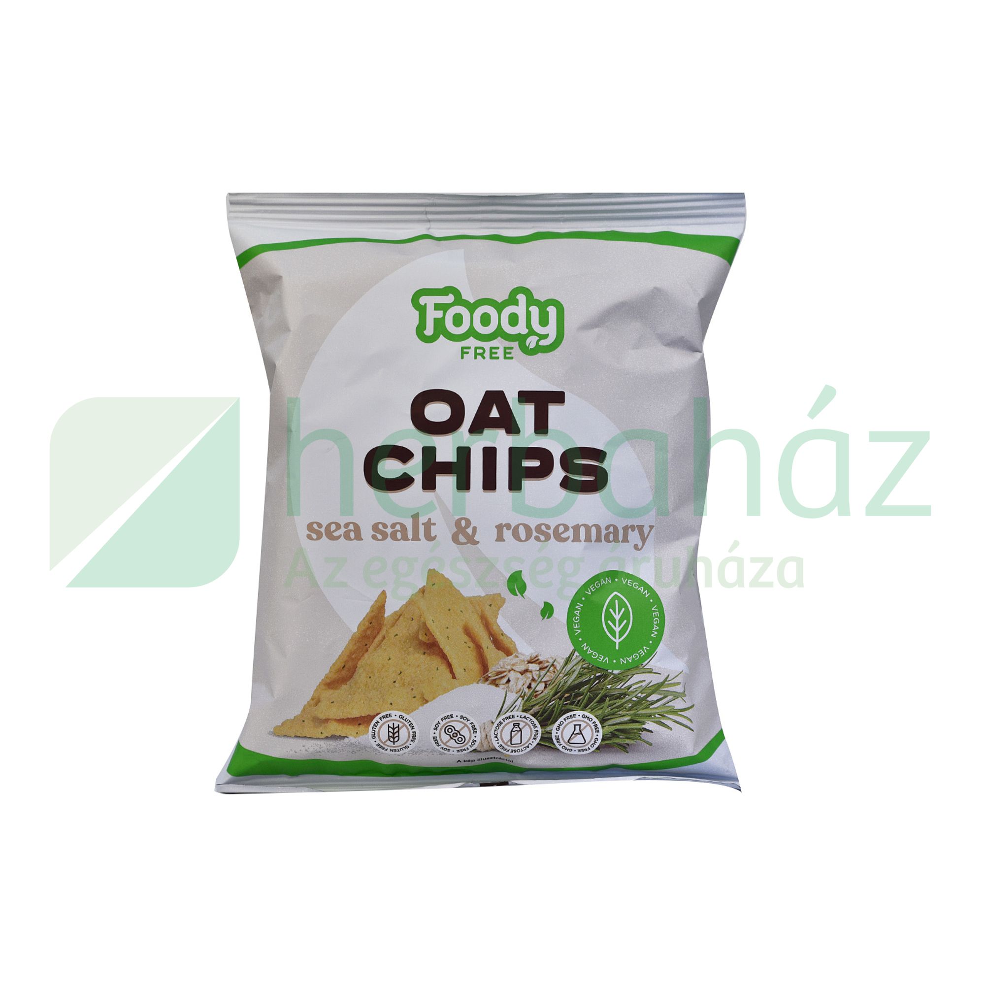 GLUTÉNMENTES FOODY FREE ZABCHIPS TENGERI SÓVAL ÉS ROZMARINGGAL 50G