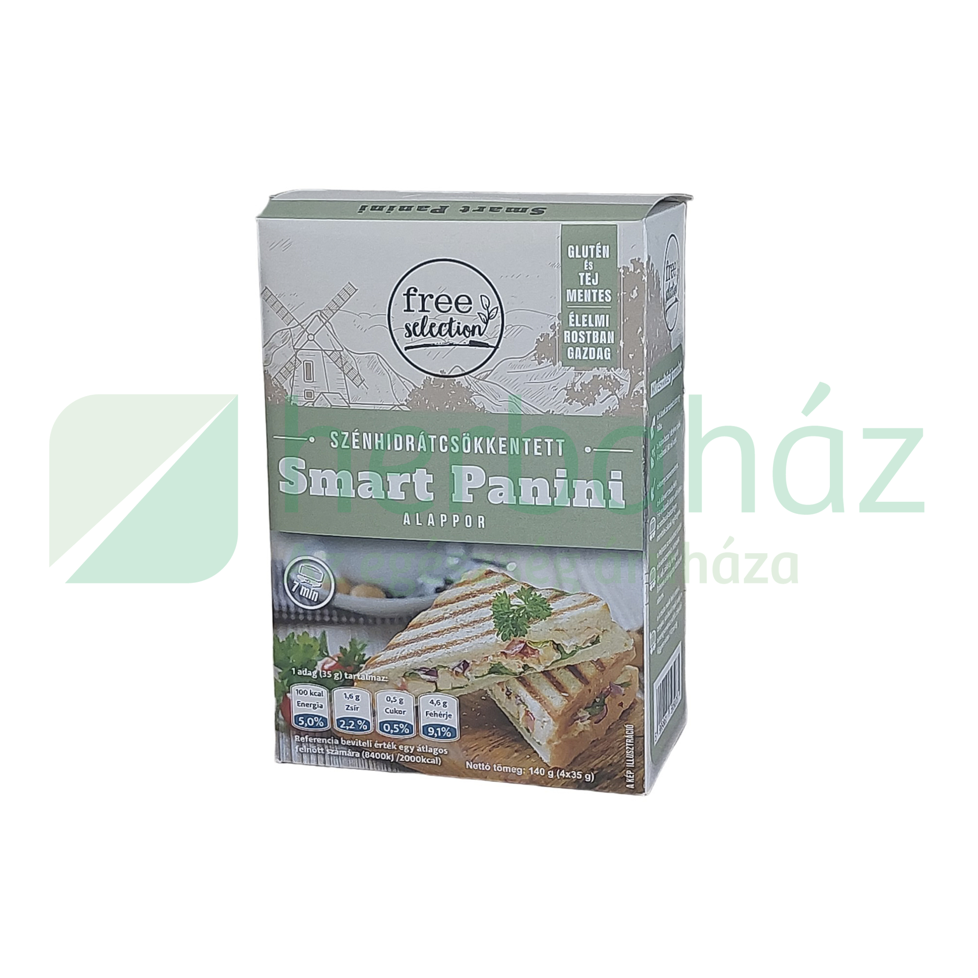 GLUTÉNMENTES FREE SELECTION SZÉNHIDRÁTCSÖKKENTETT PANINI LISZTKEVERÉK 140G