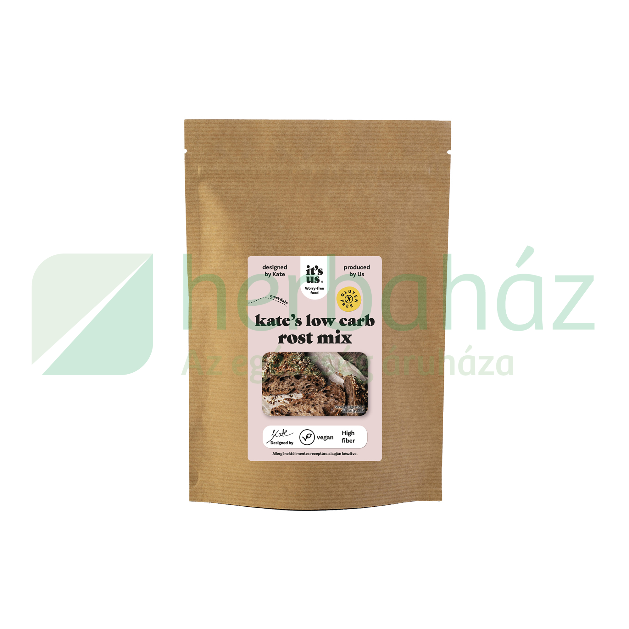 GLUTÉNMENTES ITS US KATES LOW CARB ROST MIX KEVERÉK 300G