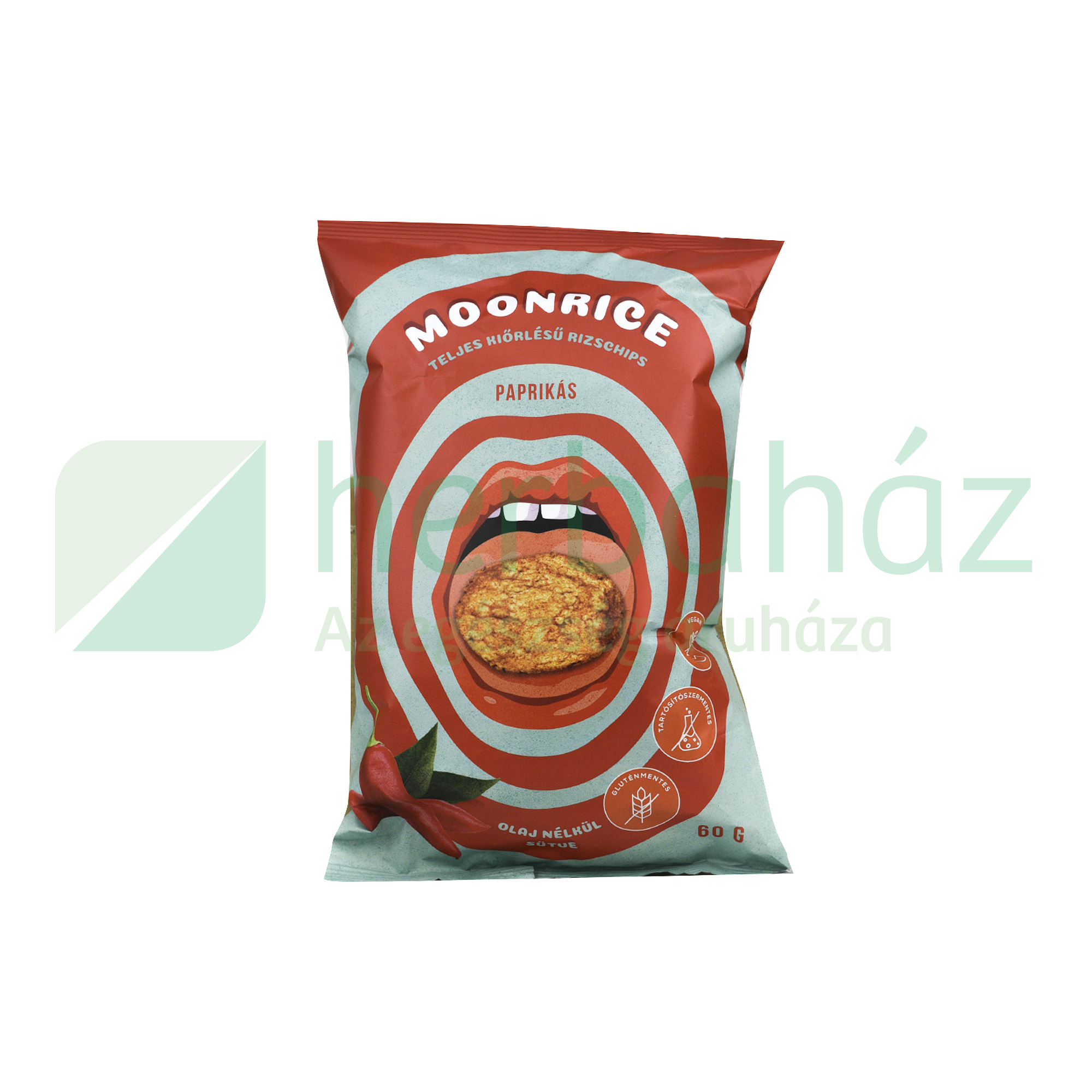 GLUTÉNMENTES MOONRICE RIZSCHIPS PAPRIKÁS 60G