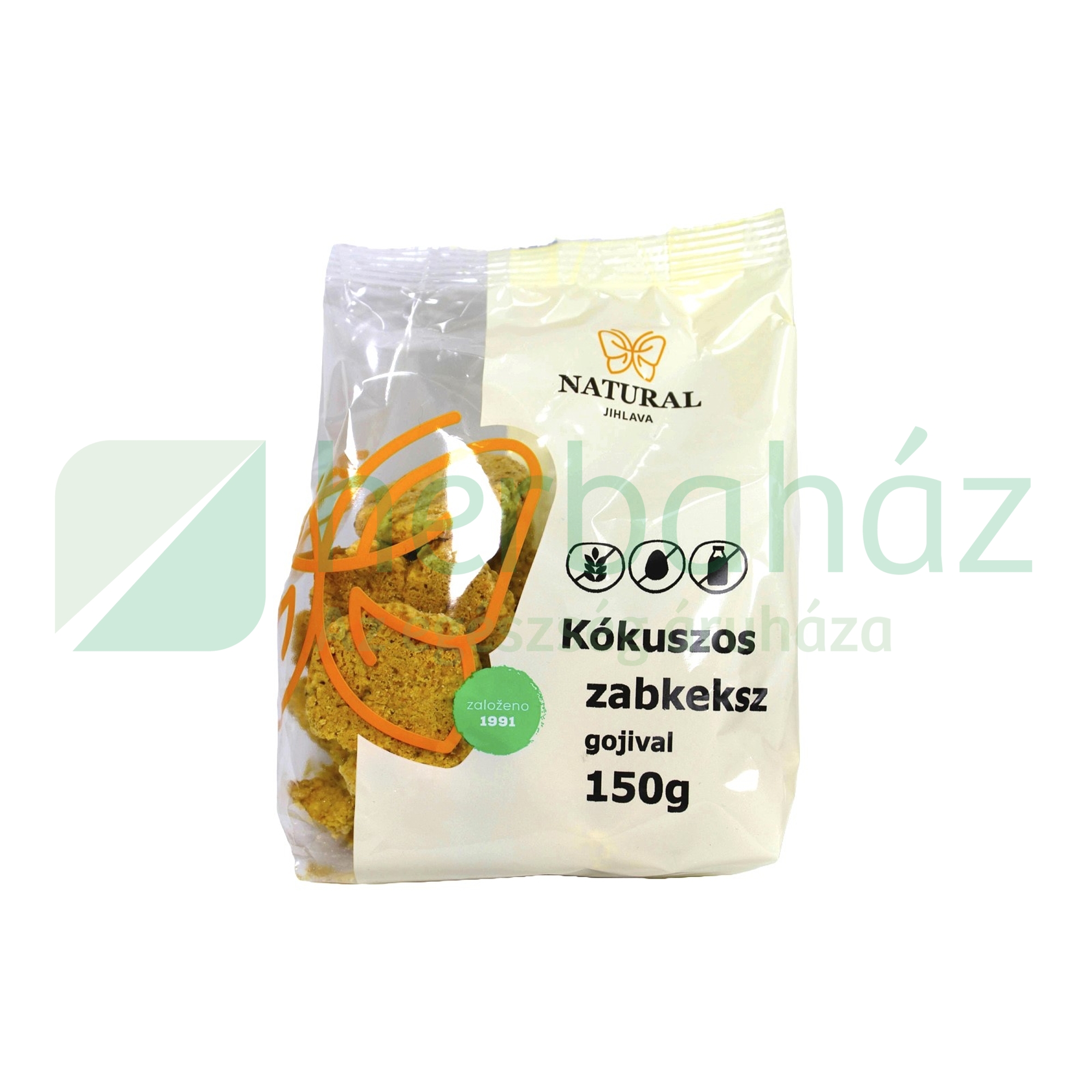 GLUTÉNMENTES NATURAL ZABKEKSZ KÓKUSSZAL ÉS GOJIVAL 150G