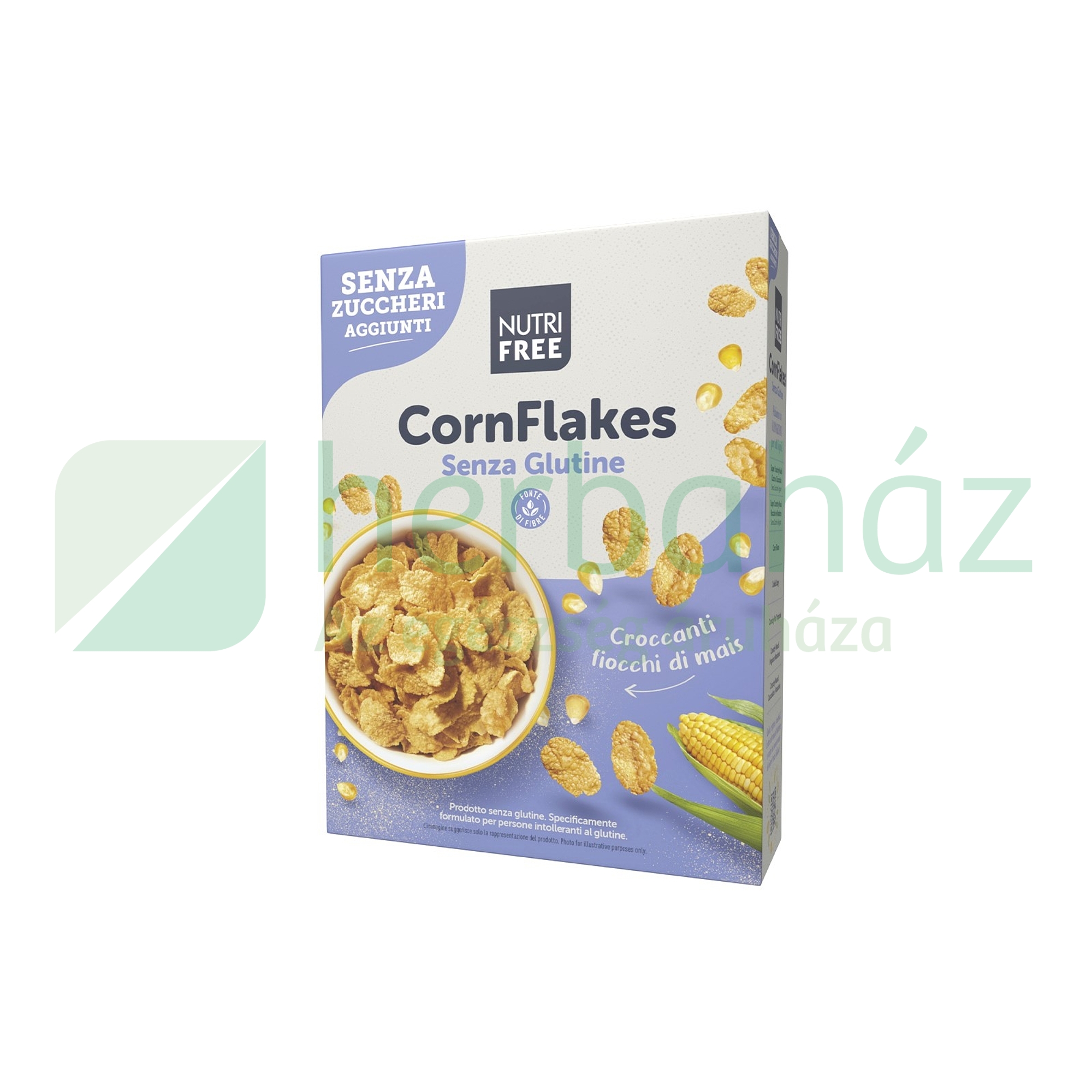 GLUTÉNMENTES NUTRI FREE CORN FLAKES REGGELIZŐPEHELY HOZZÁADOTT CUKOR NÉLKÜL 250G