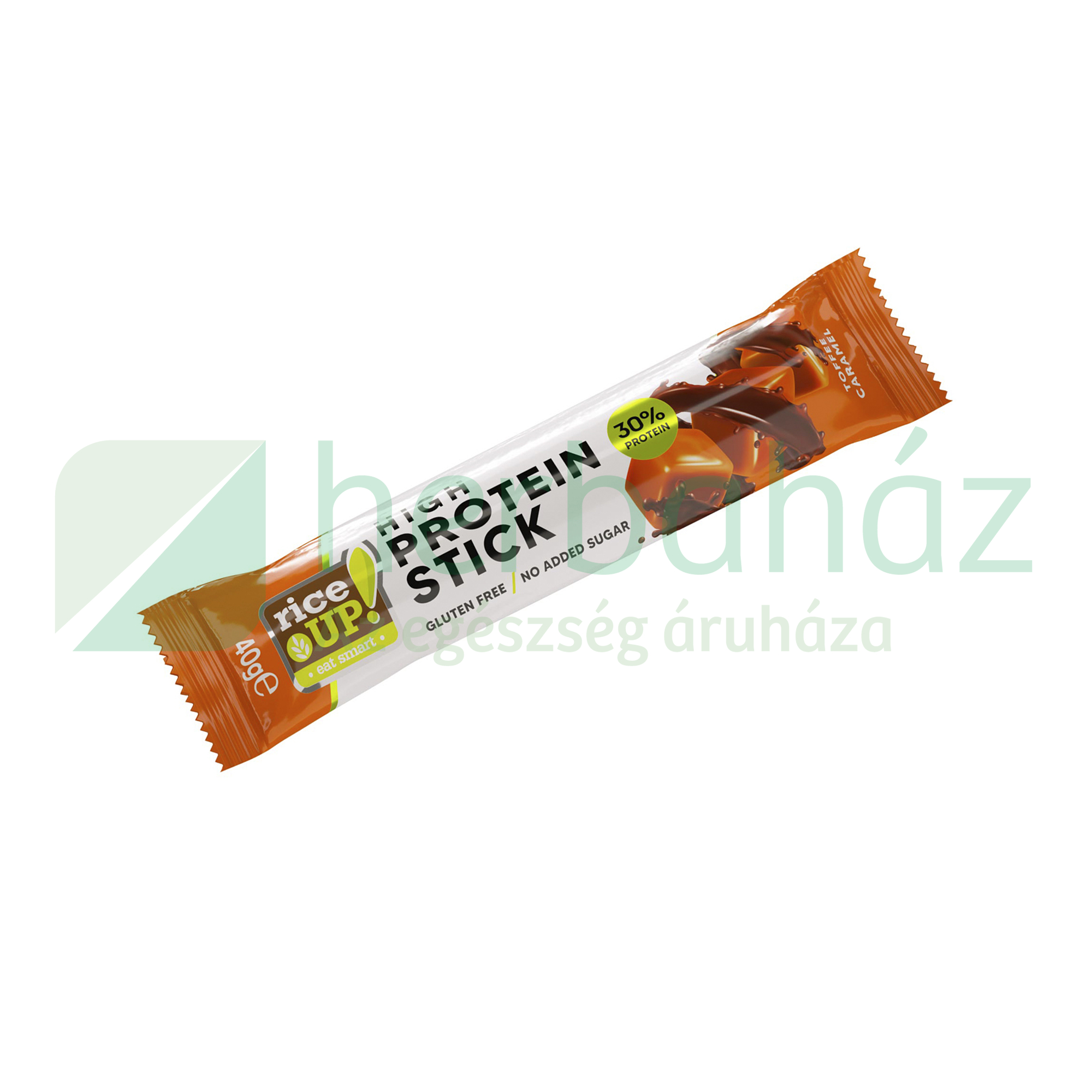 GLUTÉNMENTES RICE UP STICK FEHÉRJESZELET KARAMELL ÍZŰ HCN 40G