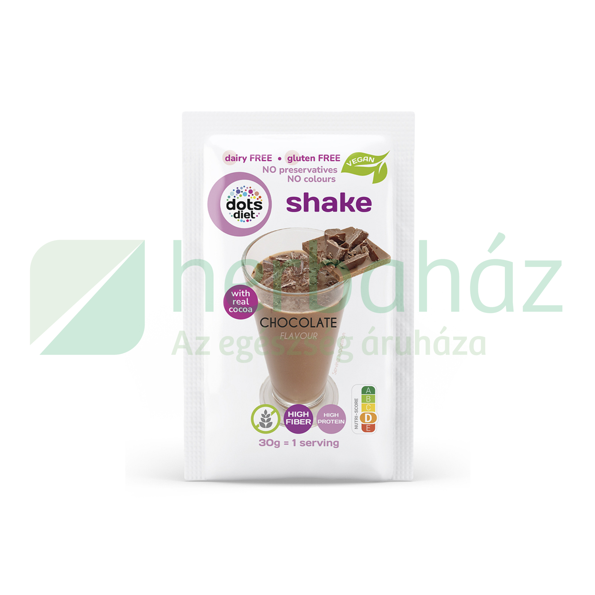 GM DOTSDIET INSTANT SHAKE ALAPPOR CSOKOLÁDÉ ÍZŰ ÉDESÍTŐSZEREKKEL 30G