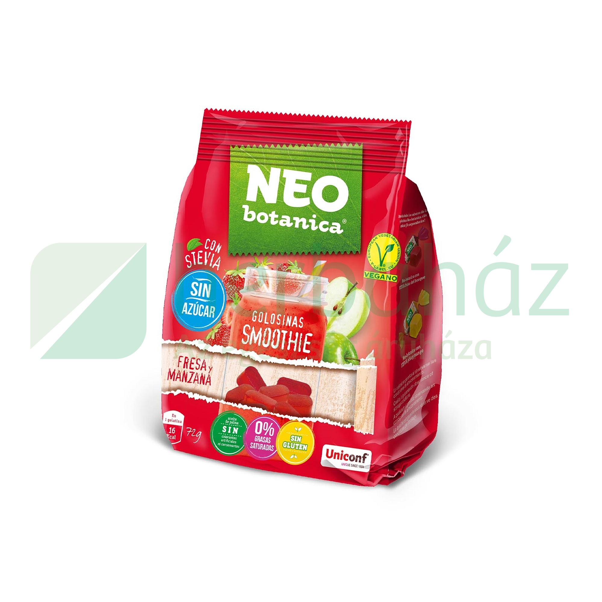 GM NEO BOTANICA SMOOTHIE ZSELÉCUKORKA EPER-ALMA ÍZŰ CUKORMENTES, STEVIÁVAL 72G