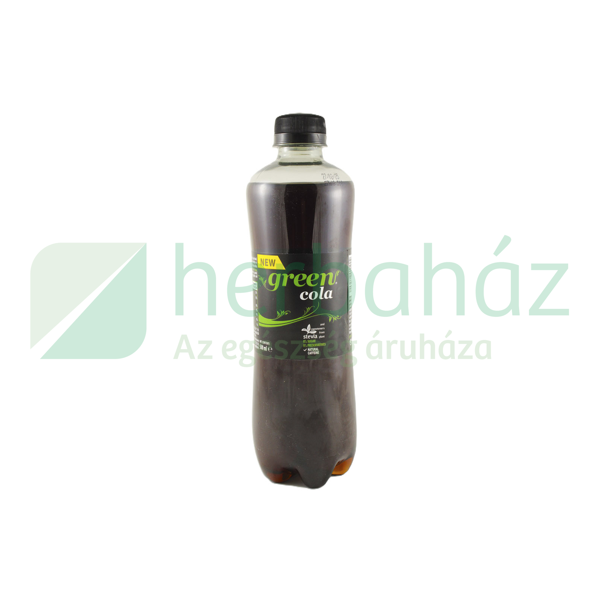 GREEN COLA CUKORMENTES, STEVIÁVAL 500ML DRS+50FT BETÉTDÍJ