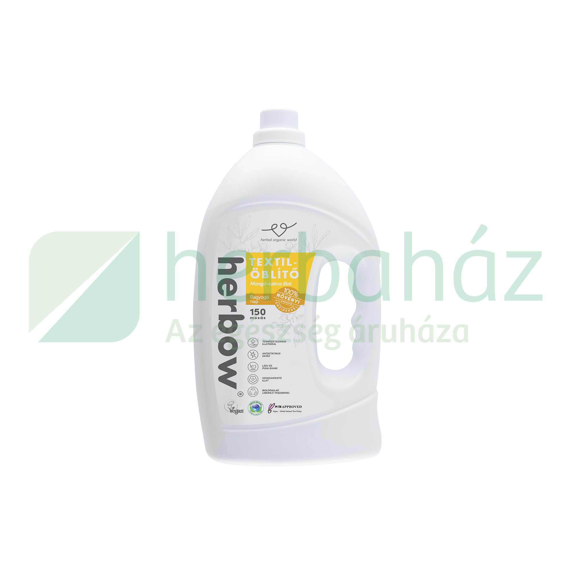 HERBOW TEXTILÖBLÍTŐ RAGYOGÓ NAP MANGÓ-SZÉNA ILLATTAL 3000ML