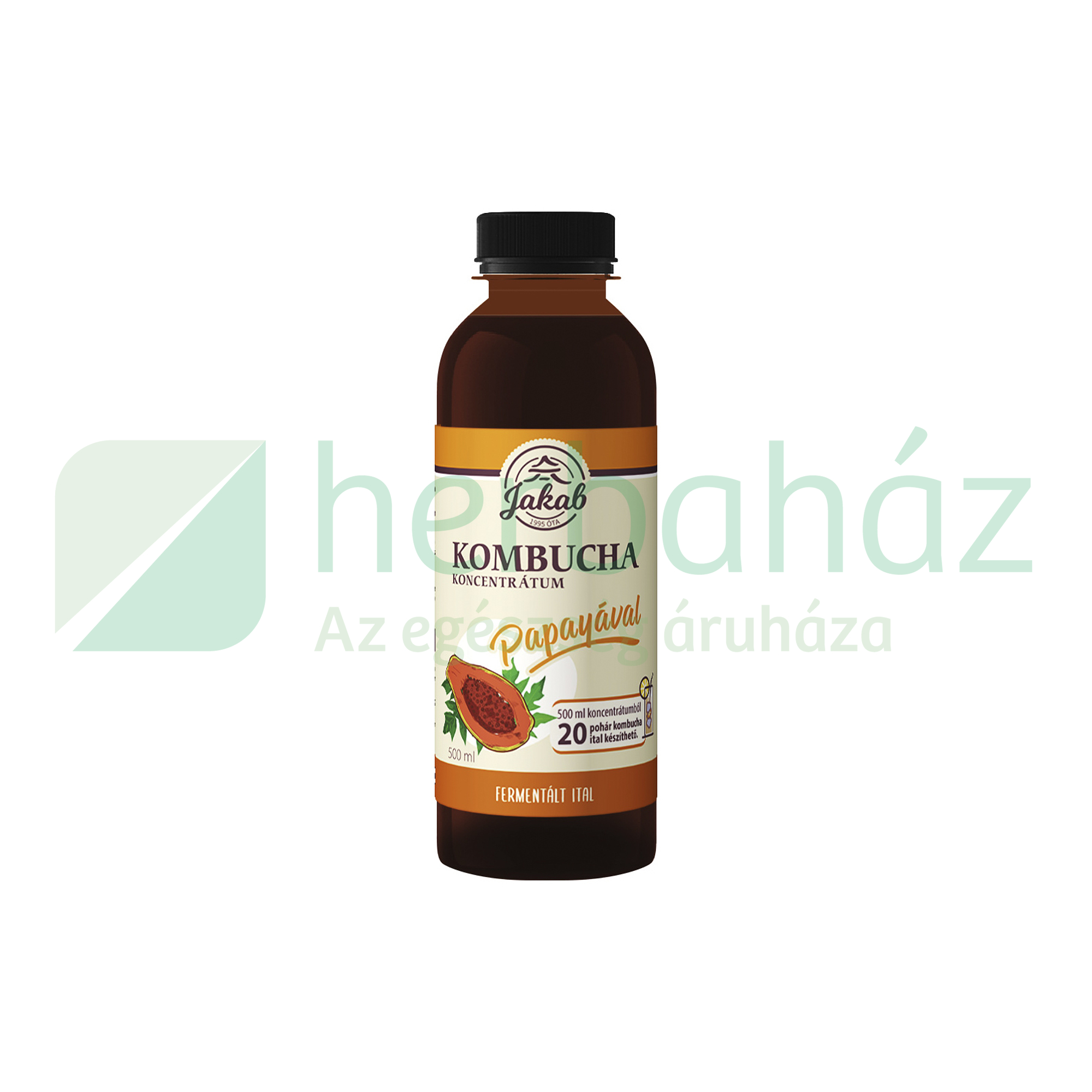 JAKAB KOMBUCHA KONCENTRÁTUM PAPAYÁS 500ML DRS+50FT BETÉTDÍJ