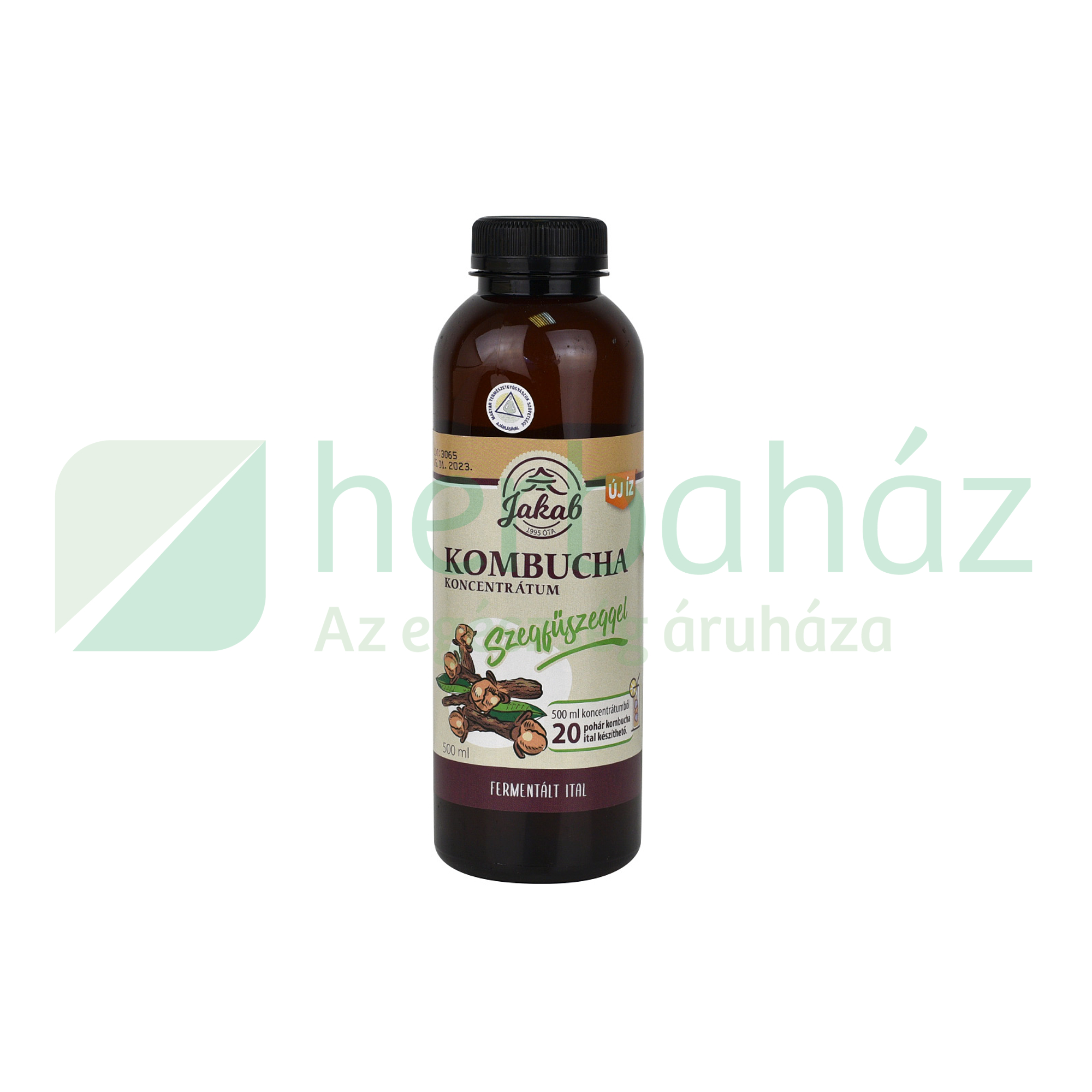 JAKAB KOMBUCHA KONCENTRÁTUM SZEGFŰSZEGGEL 500ML DRS+50FT BETÉTDÍJ