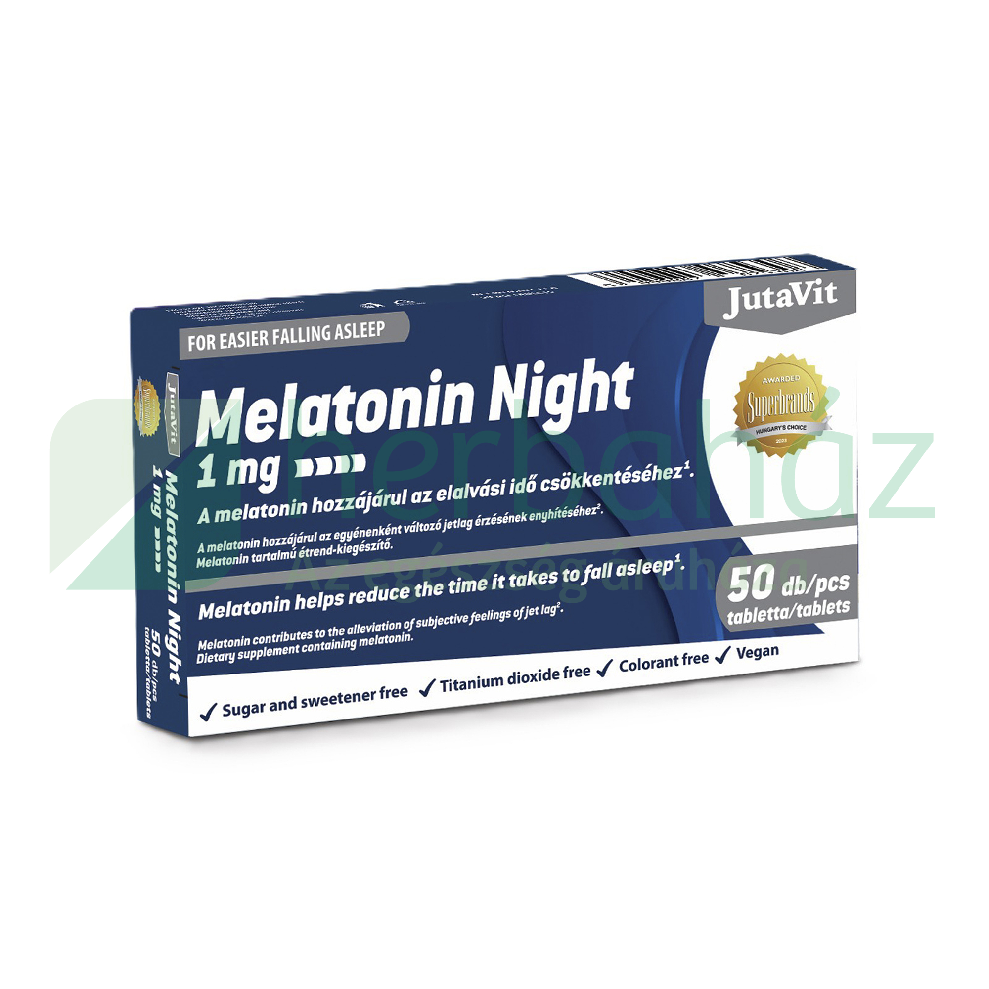 JUTAVIT MELATONIN NIGHT 1MG 50DB