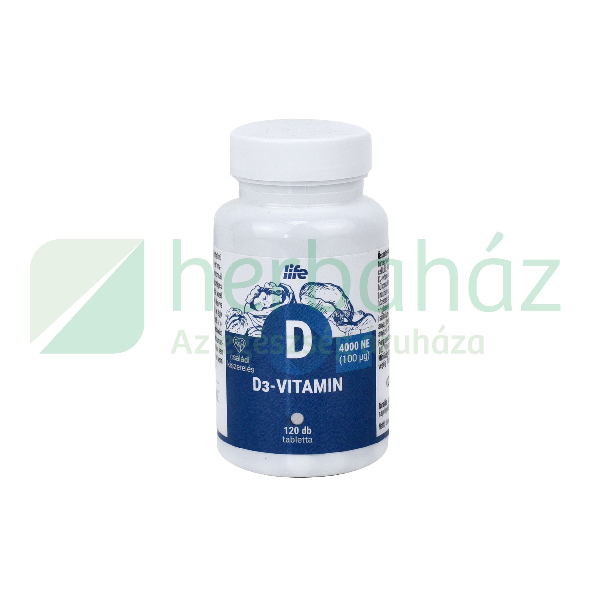 LIFE D3-VITAMIN 4000 NE 120DB