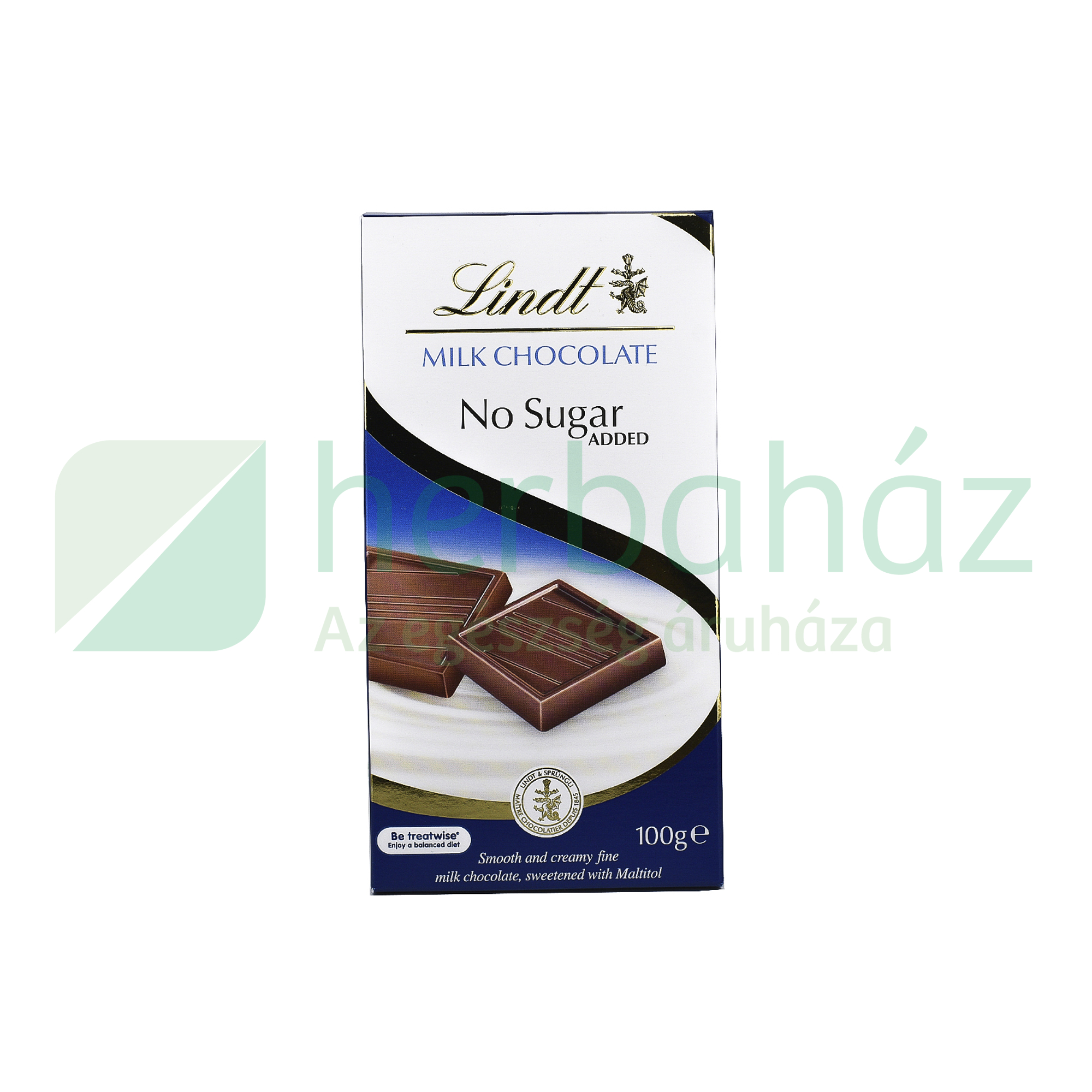 LINDT MILK TABLET - NO SUGAR 100G