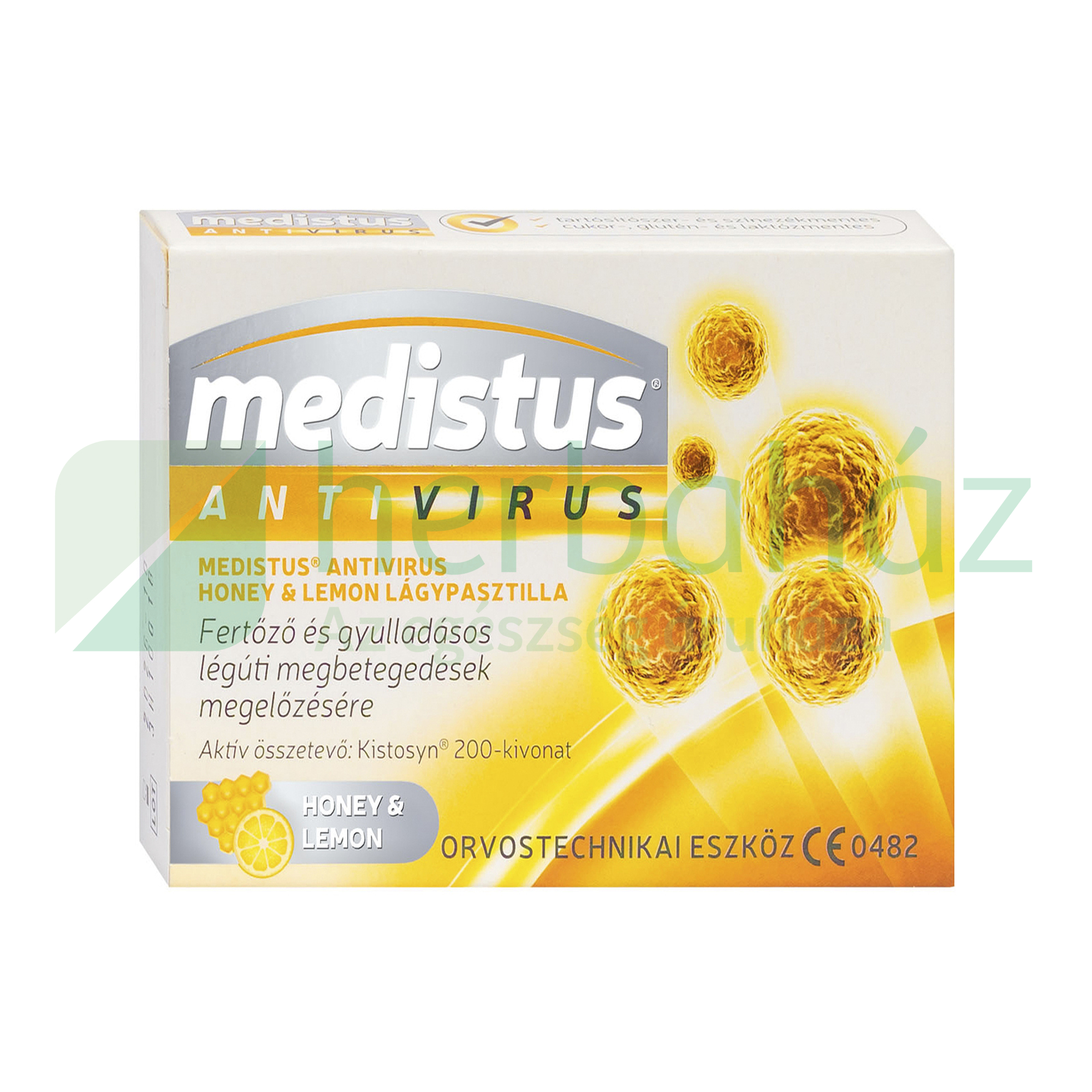 MEDISTUS ANTIVIRUS LÁGYPASZTILLA MÉZ-CITROM ÍZBEN OTE 10DB