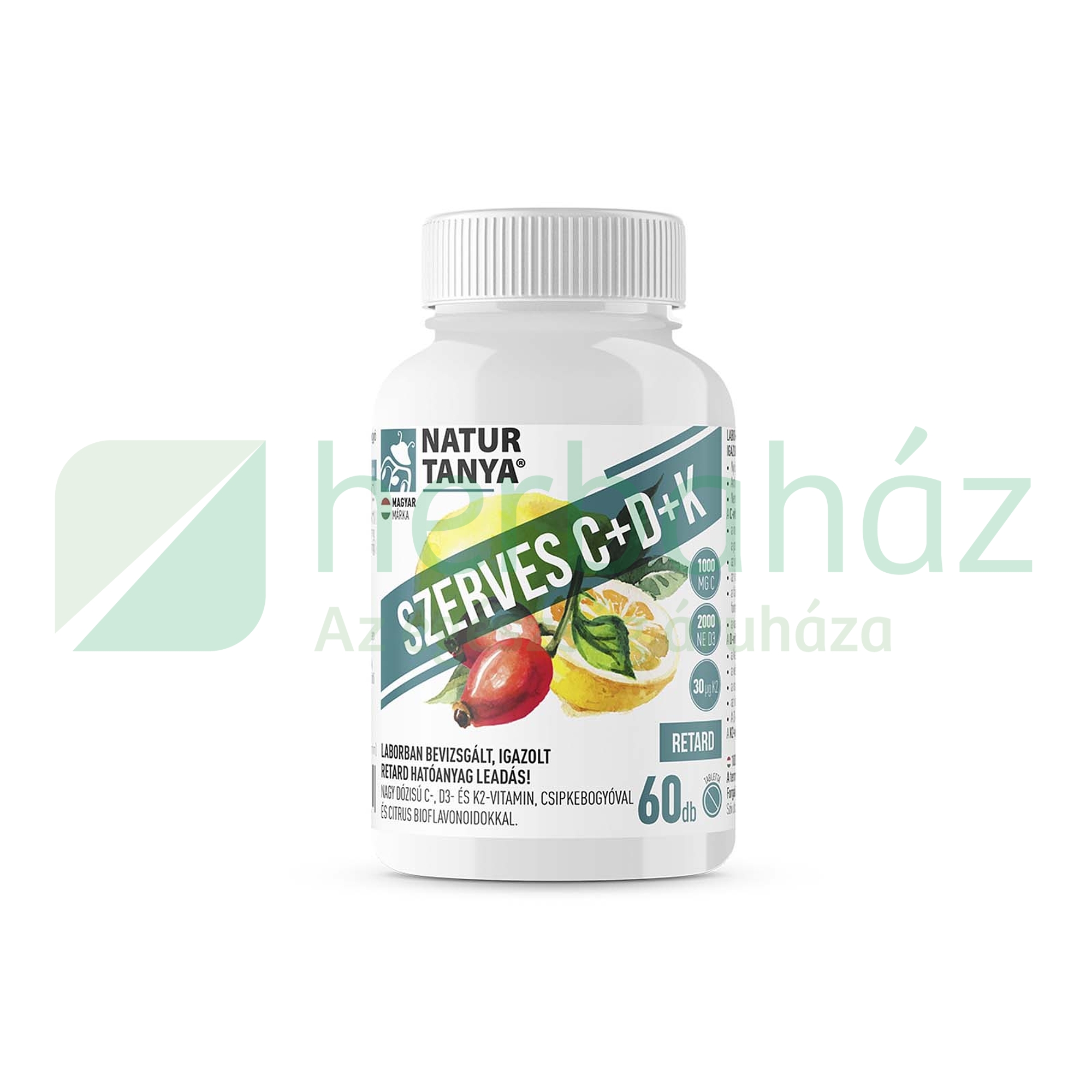 NATUR TANYA SZERVES C 1000MG+D3 2000NE+K2 RETARD VITAMIN 60DB