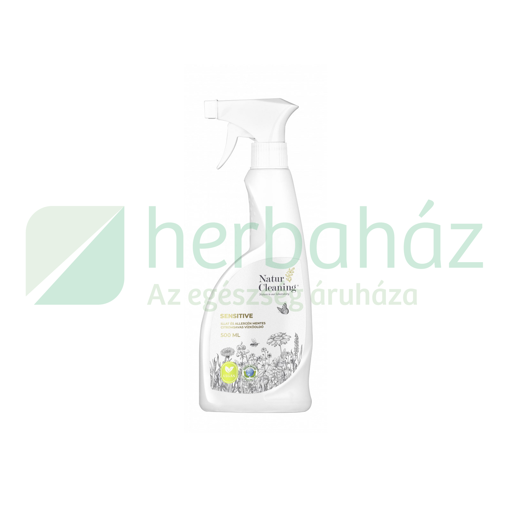 NATURCLEANING CITROMSAVAS VÍZKŐOLDÓ SENSITIVE ILLAT ÉS ALLERGÉNMENTES  500ML