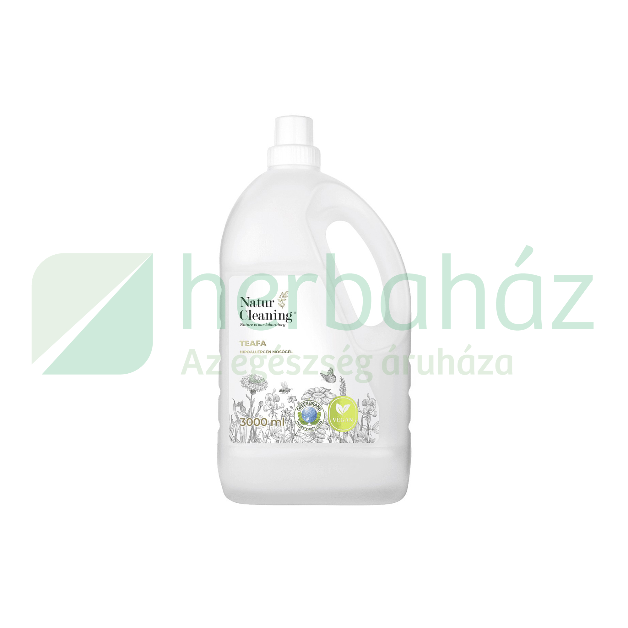 NATURCLEANING HIPOALLERGÉN MOSÓGÉL SZÍNES RUHÁKHOZ TEAFA OLAJJAL 3000ML