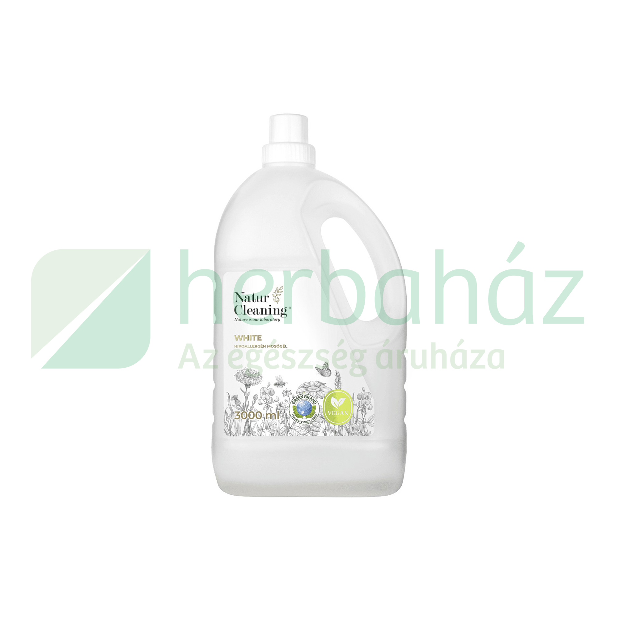 NATURCLEANING HIPOALLERGÉN MOSÓGÉL WHITE 3000ML