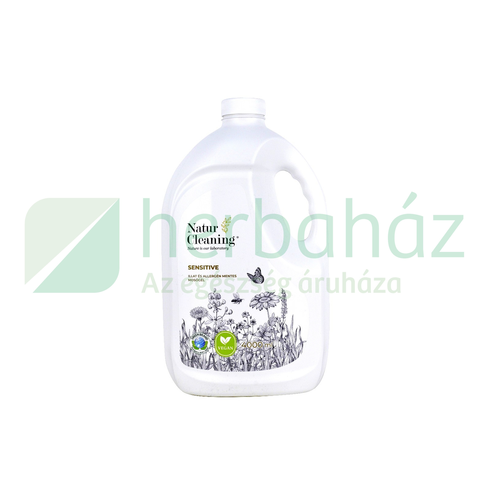 NATURCLEANING SENSITIVE ILLAT- ÉS ALLERGÉN MENTES MOSÓGÉL 4000ML