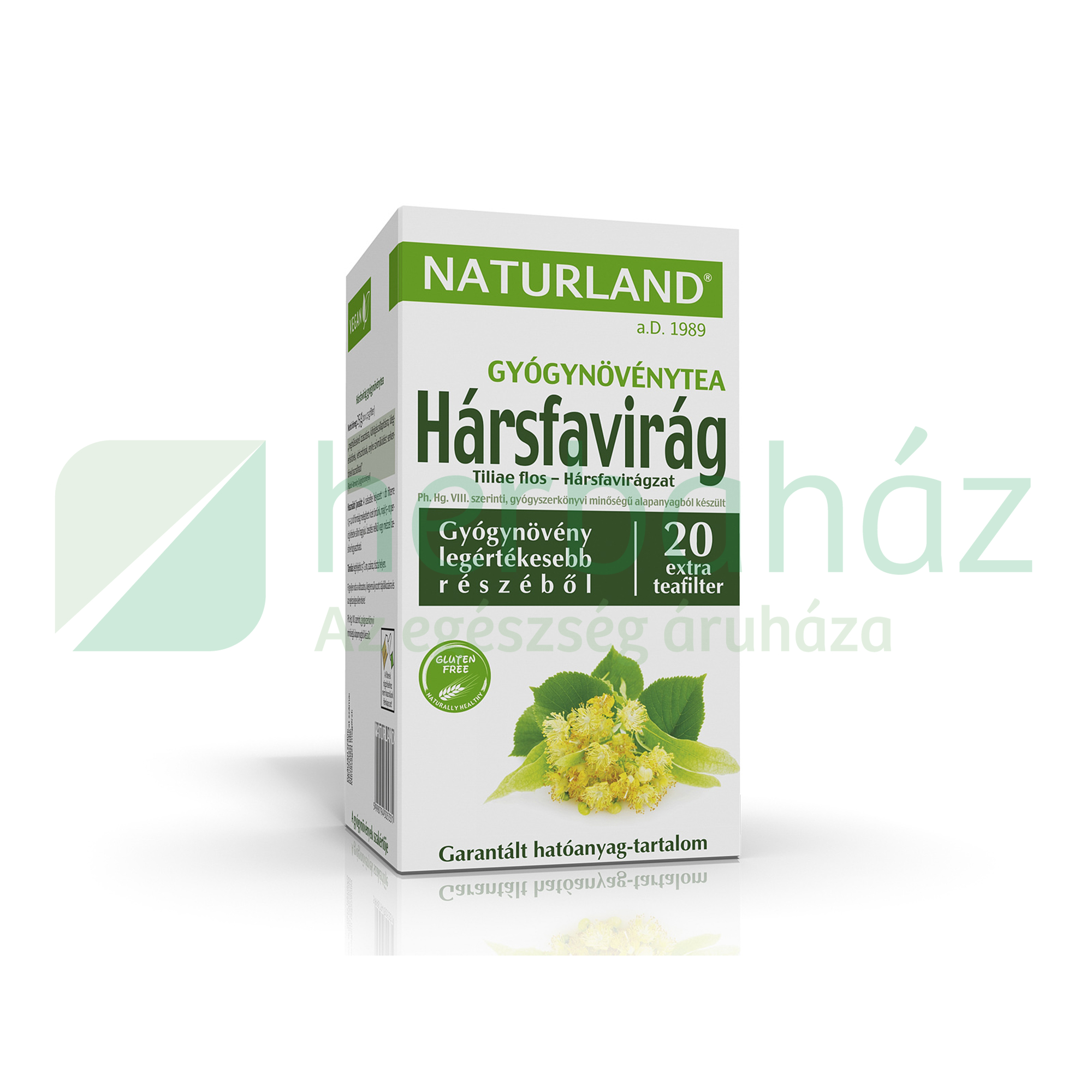 NATURLAND TEA HÁRSFAVIRÁG FILTERES 20DB