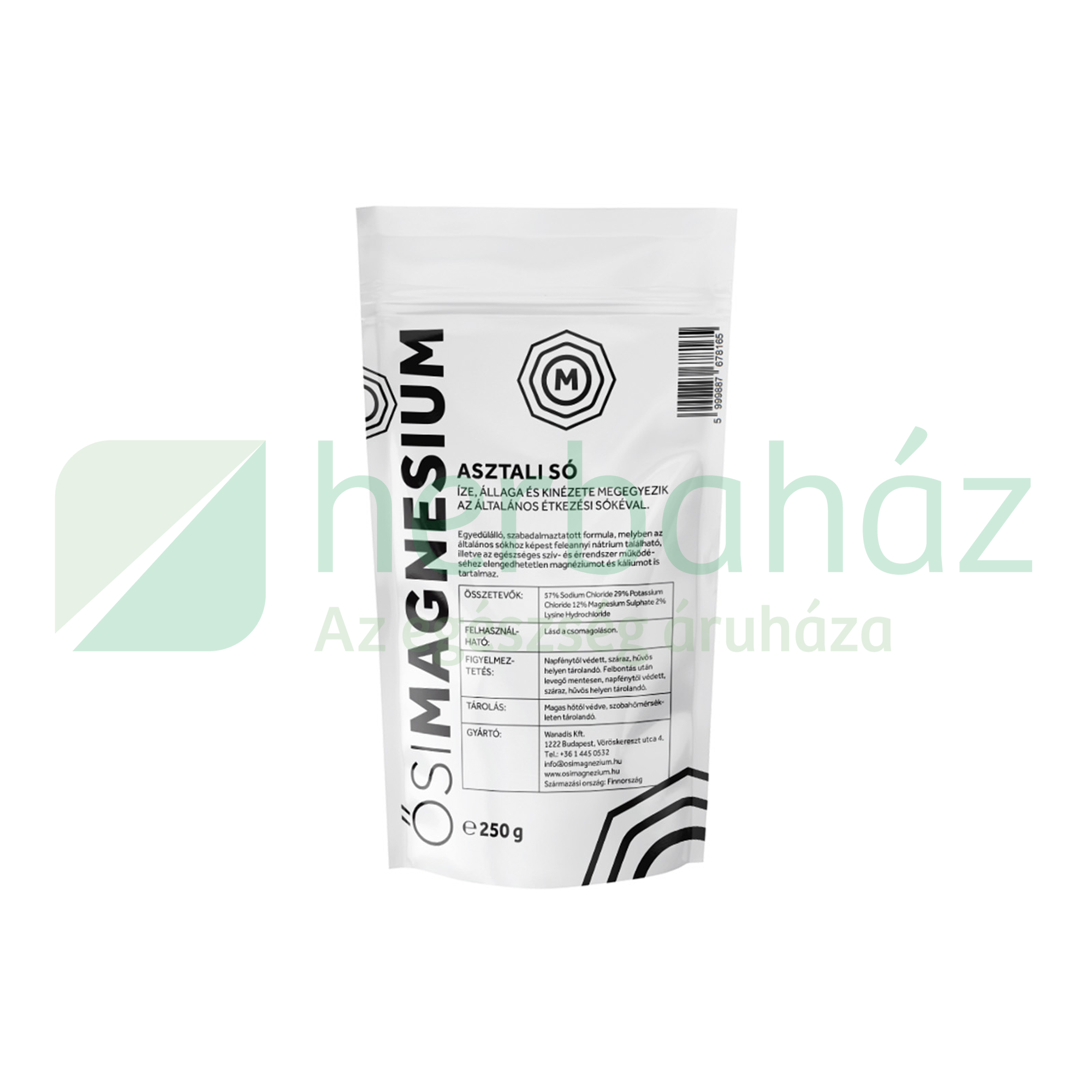 ŐSI MAGNESIUM ASZTALI SÓ 250G