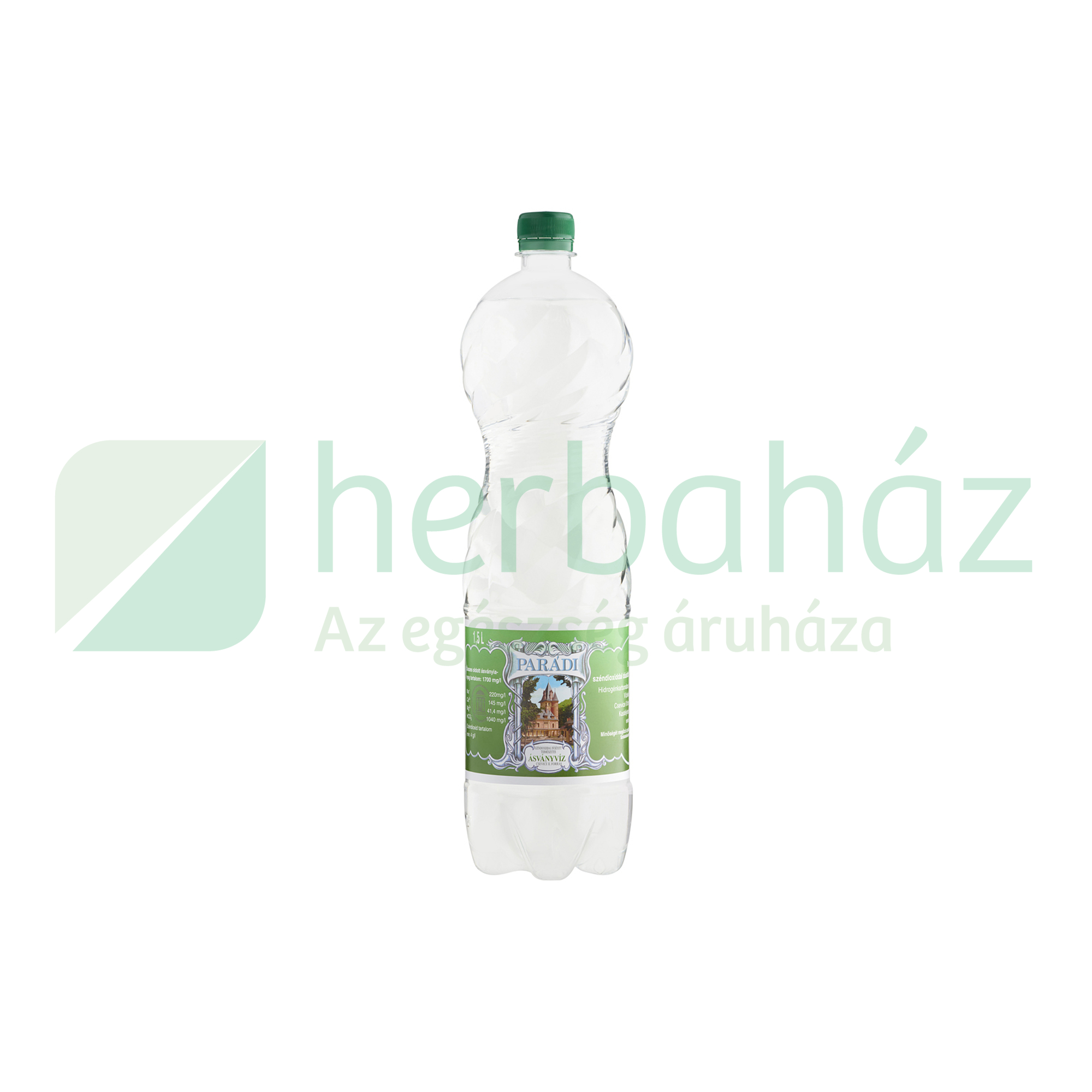 PARÁDI ÁSVÁNYVÍZ SZÉNSAVAS 1500ML DRS+50FT BETÉTDÍJ