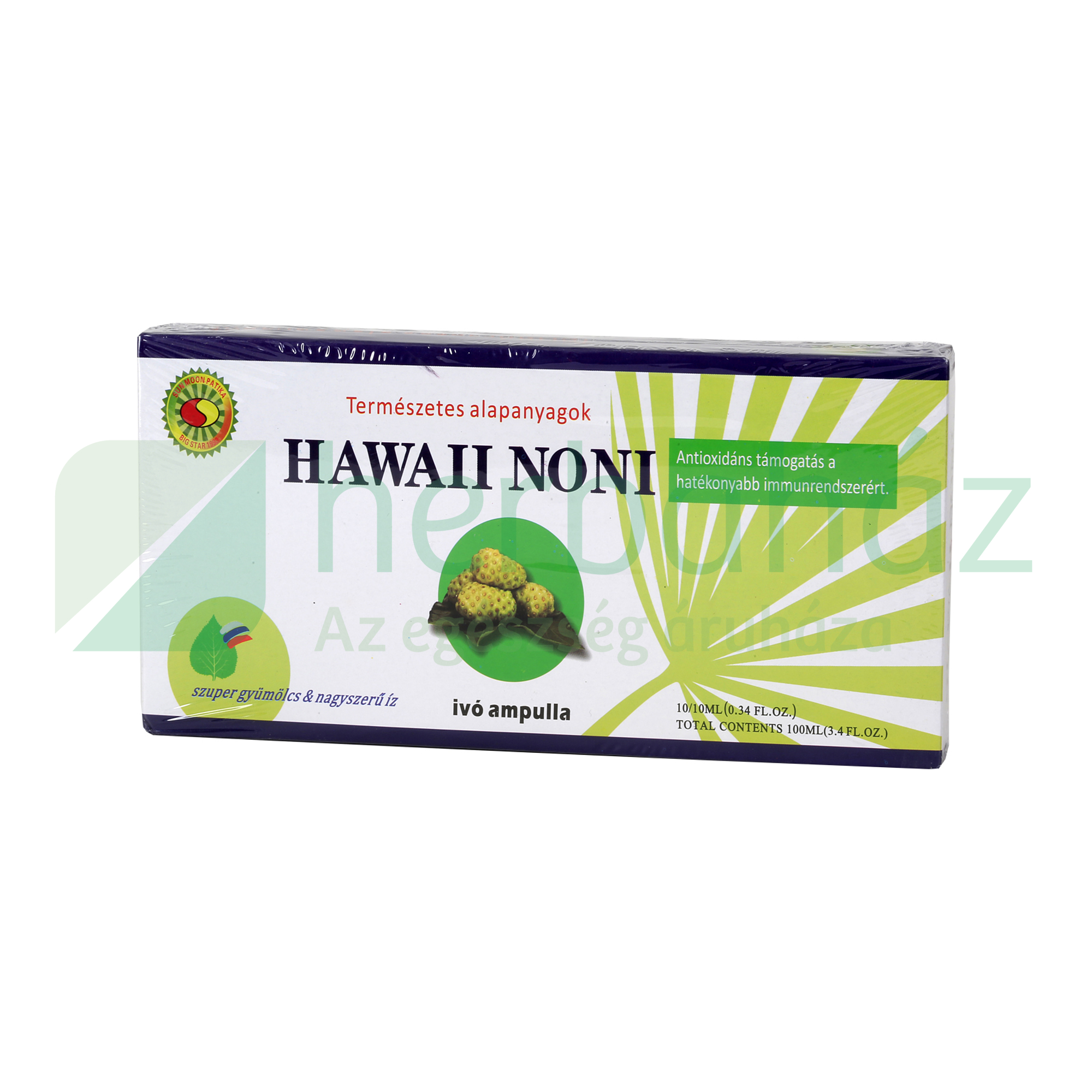 SUN MOON HAWAII NONI IVÓAMPULLA 10X10ML