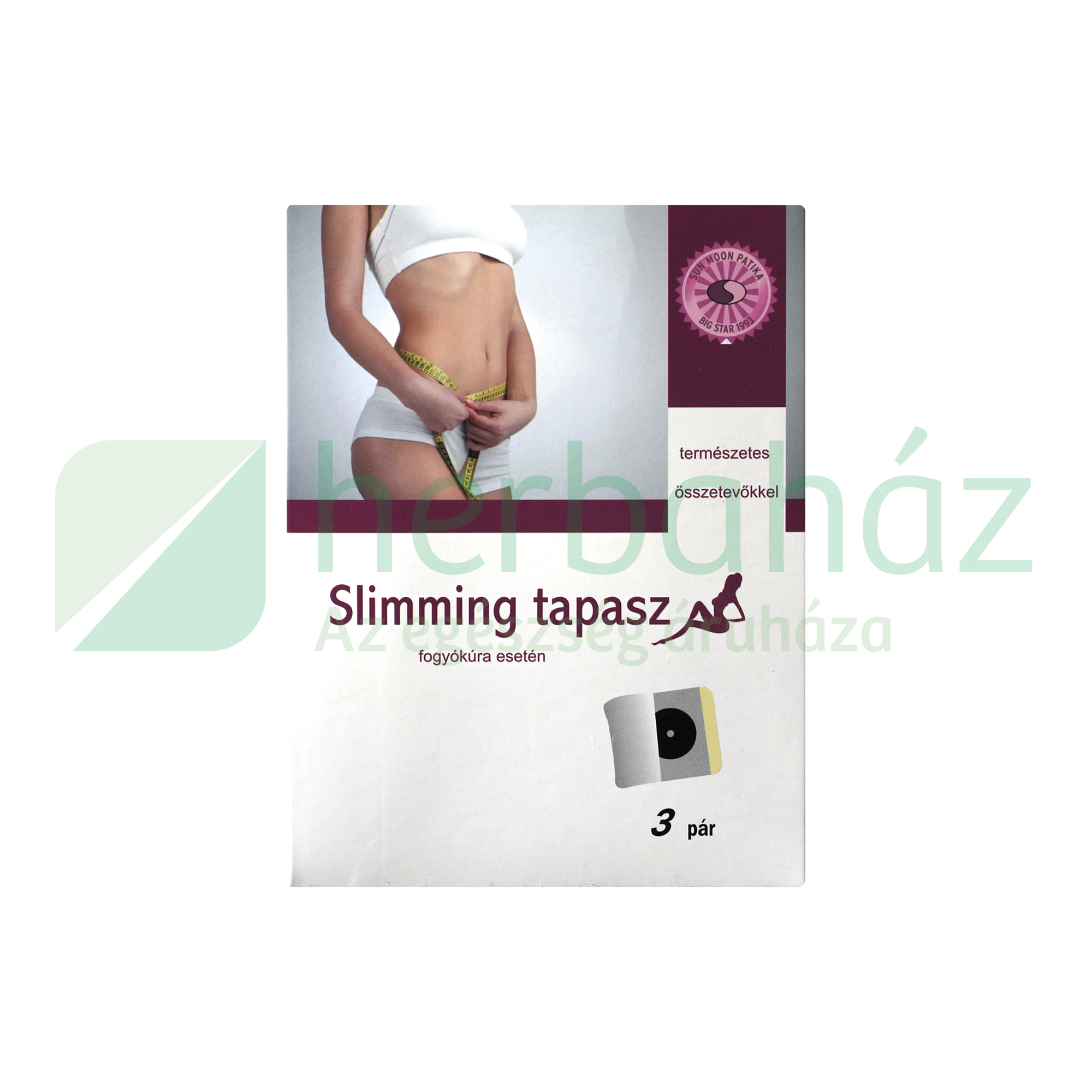 SUN MOON SLIMMING TAPASZ FOGYÓKÚRA ESETÉN 3 PÁR