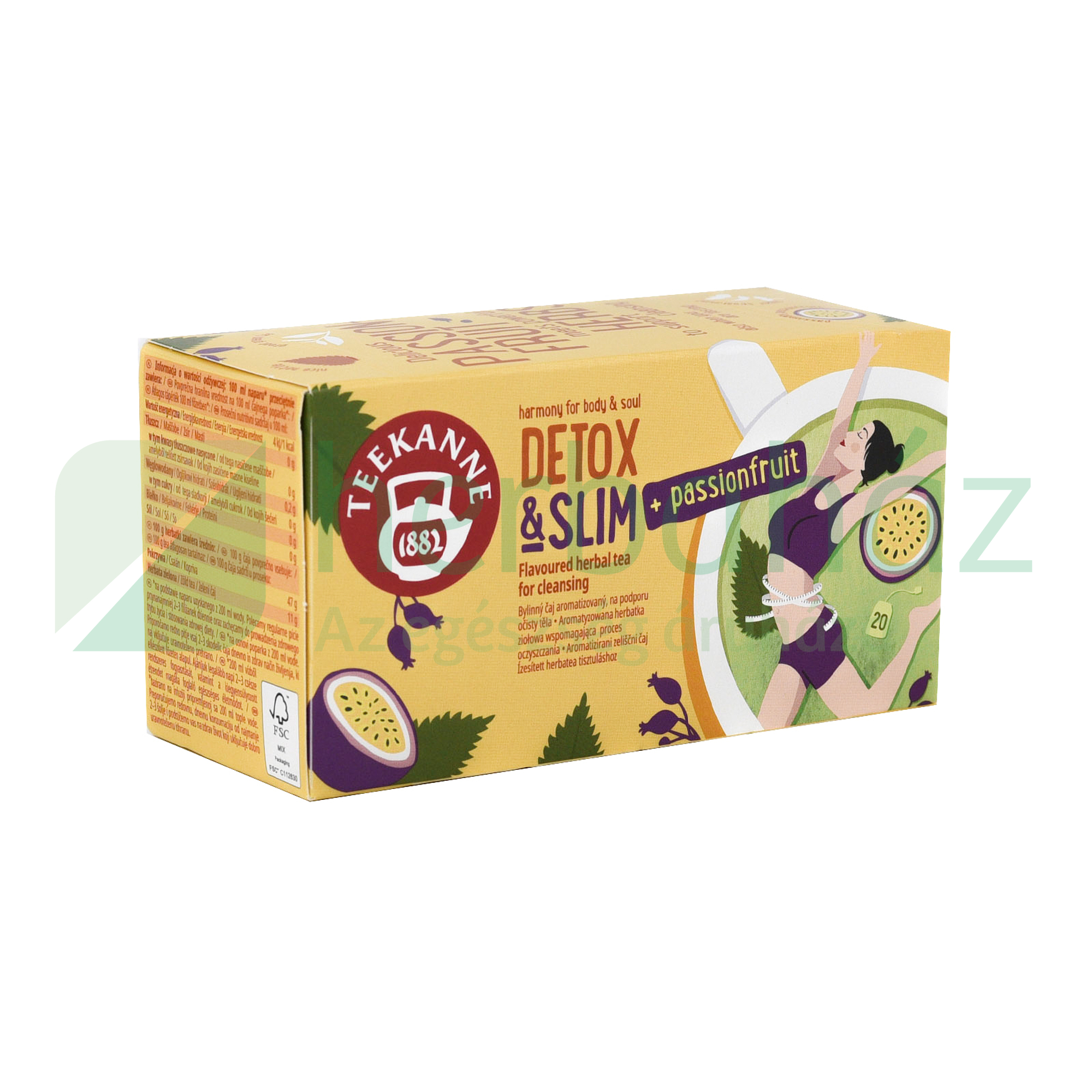 TEEKANNE HBS DETOX SLIM PASSIONFRUIT TISZTÍTÓ TEA  20DB