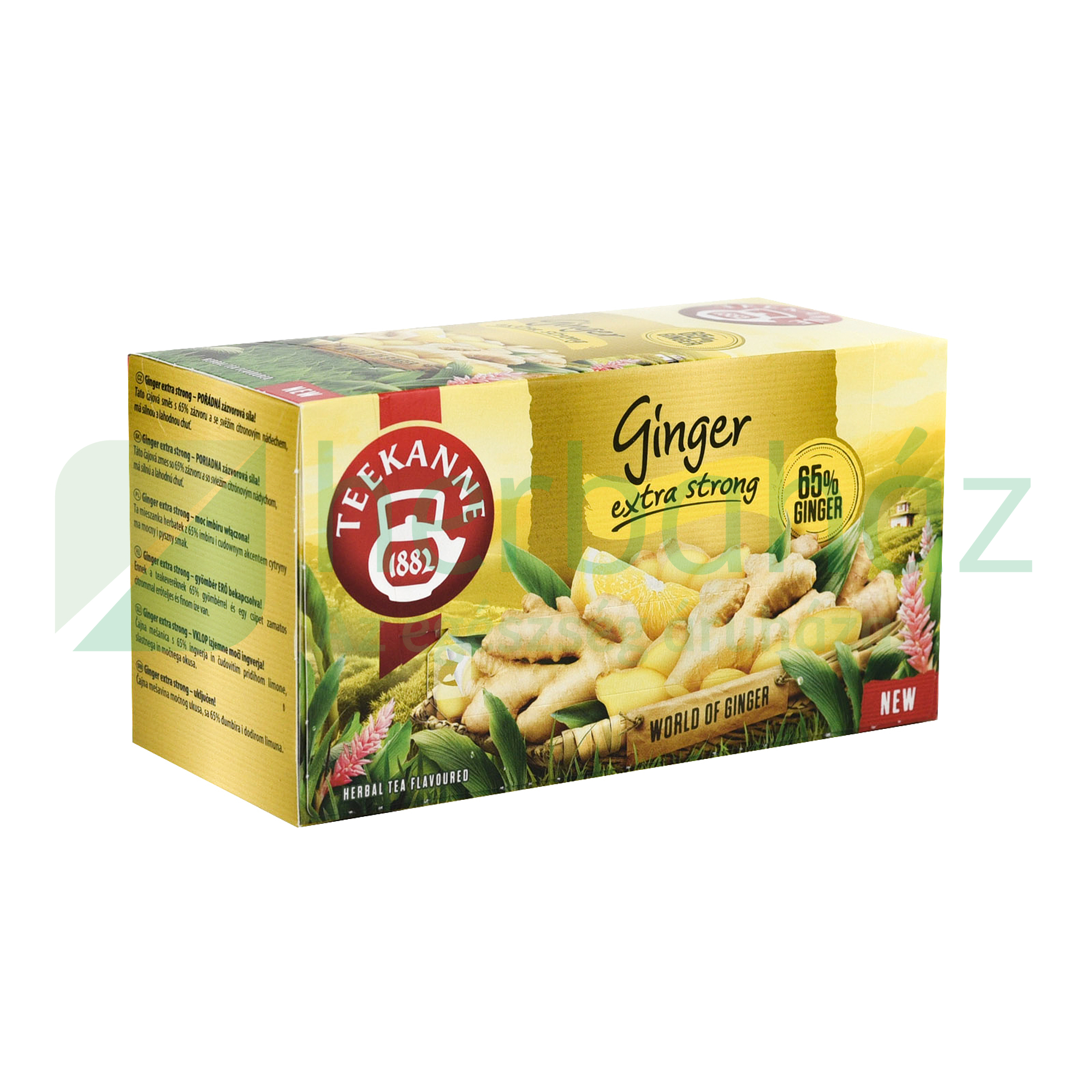 TEEKANNE WOG GINGER EXTRA STONG CITROM ÍZŰ GYÖMBÉRTEA 20DB