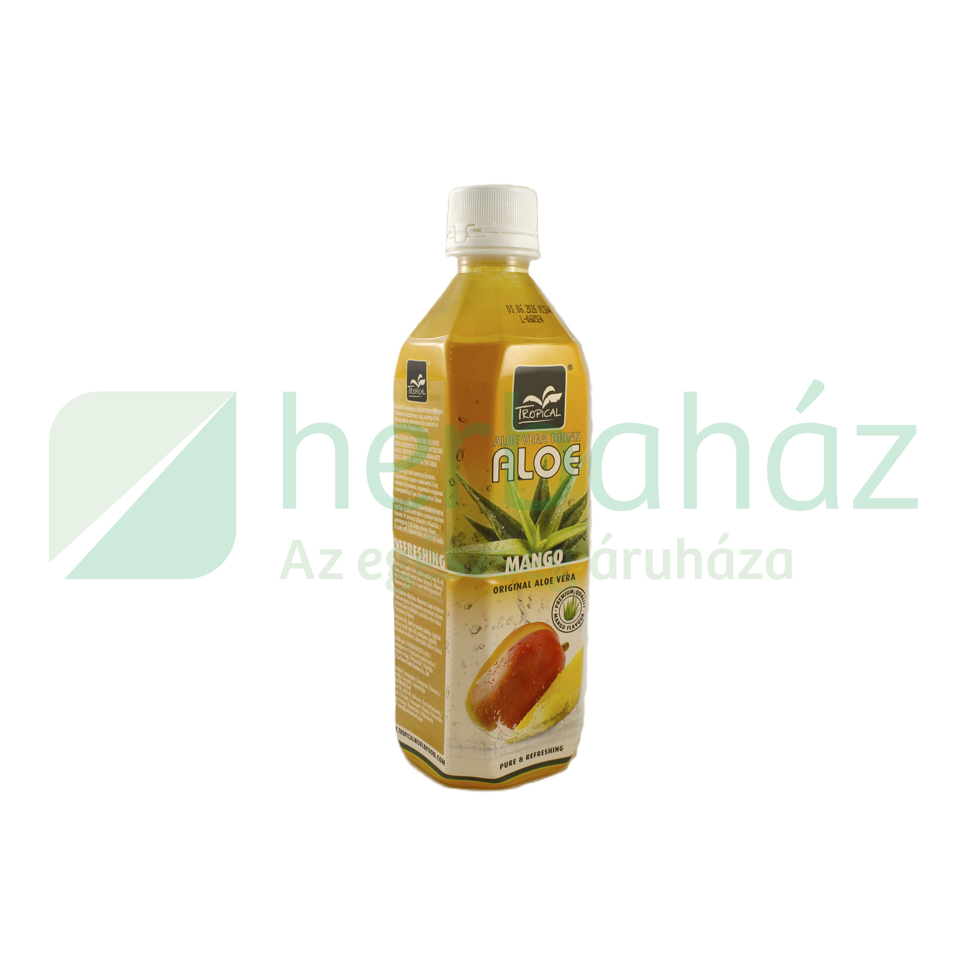 TROPICAL SZÉNSAVMENTES MANGÓ ÍZŰ ALOE VERA ÜDITŐITAL 500ML DRS+50FT BETÉTDÍJ