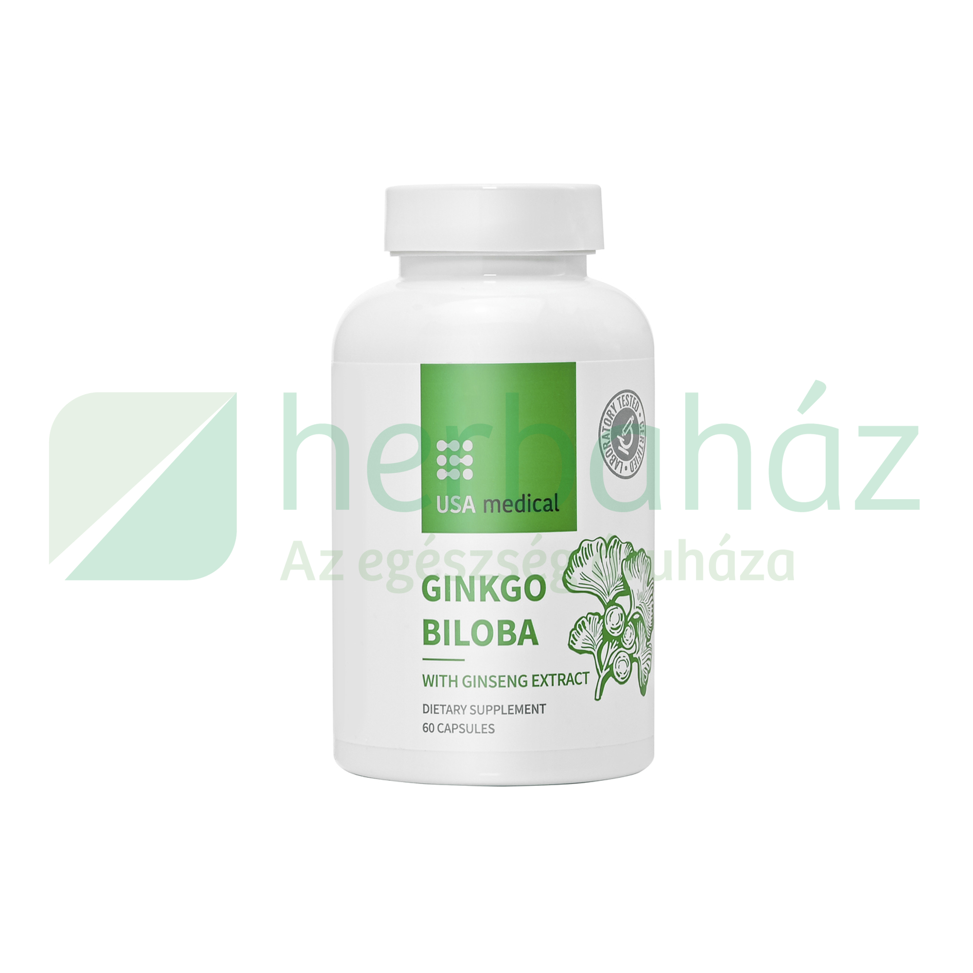 USA MEDICAL GINKGO BILOBA ÉS GINZENG KIVONAT KAPSZULA 60DB