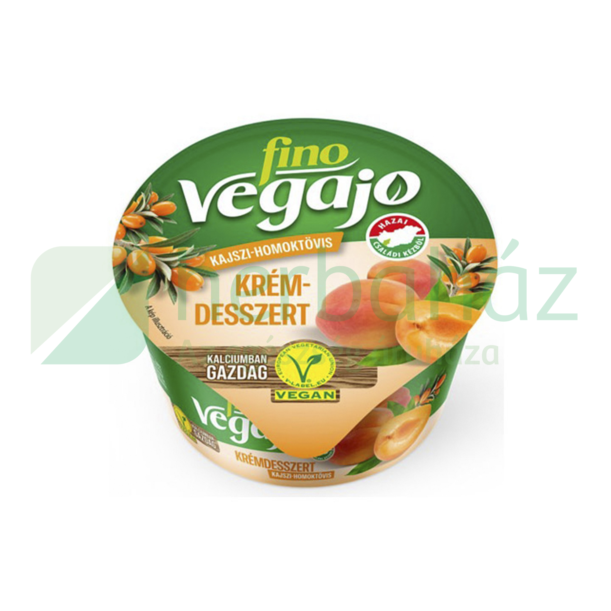 VEGAN FINO VEGAJÓ KRÉMDESSZERT KAJSZI-HOMOKTÖVIS 125G[H]