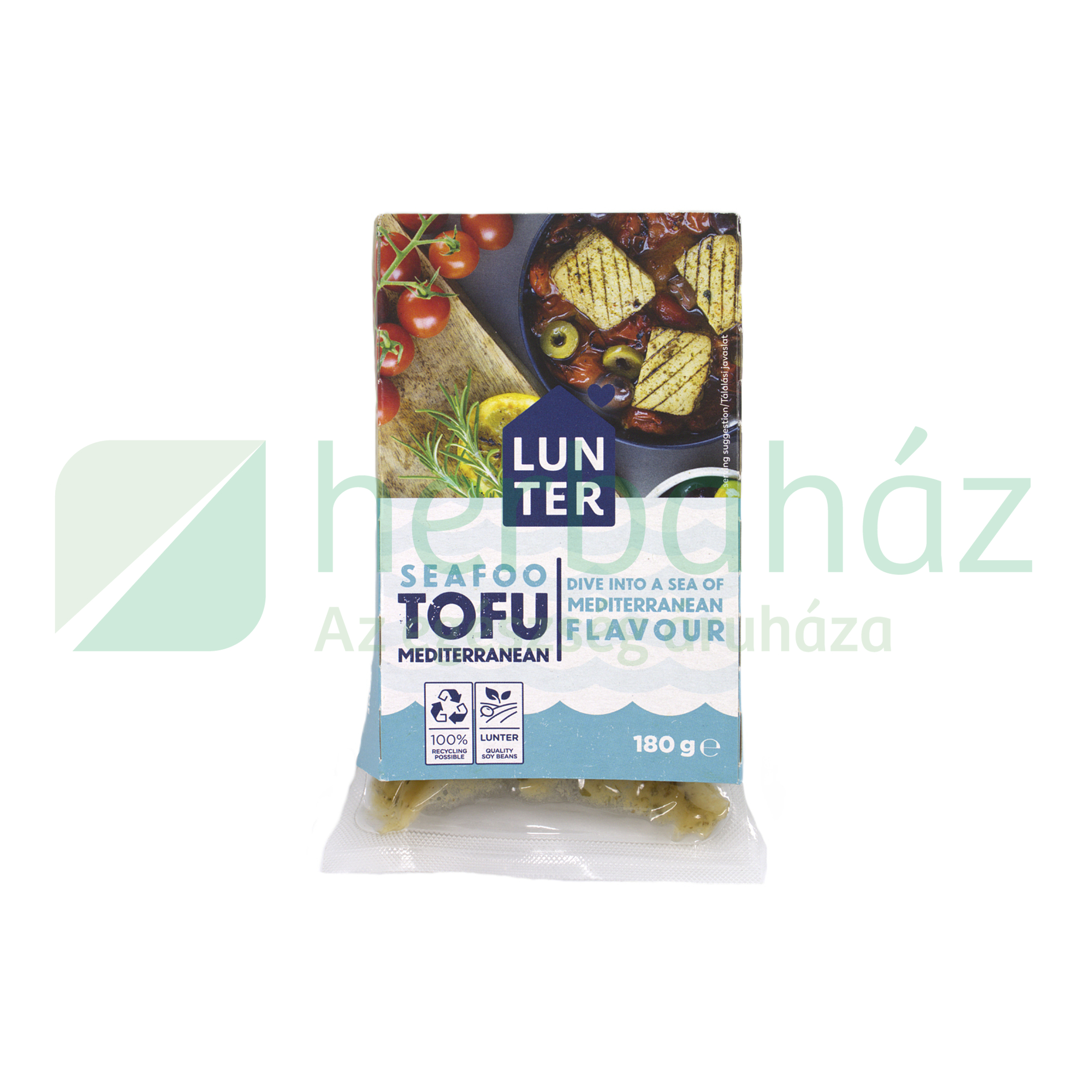 VEGÁN LUNTER TOFU SEAFOO MEDITERRÁN NÖVÉNYI ALAPÚ TERMÉK 180G [H]