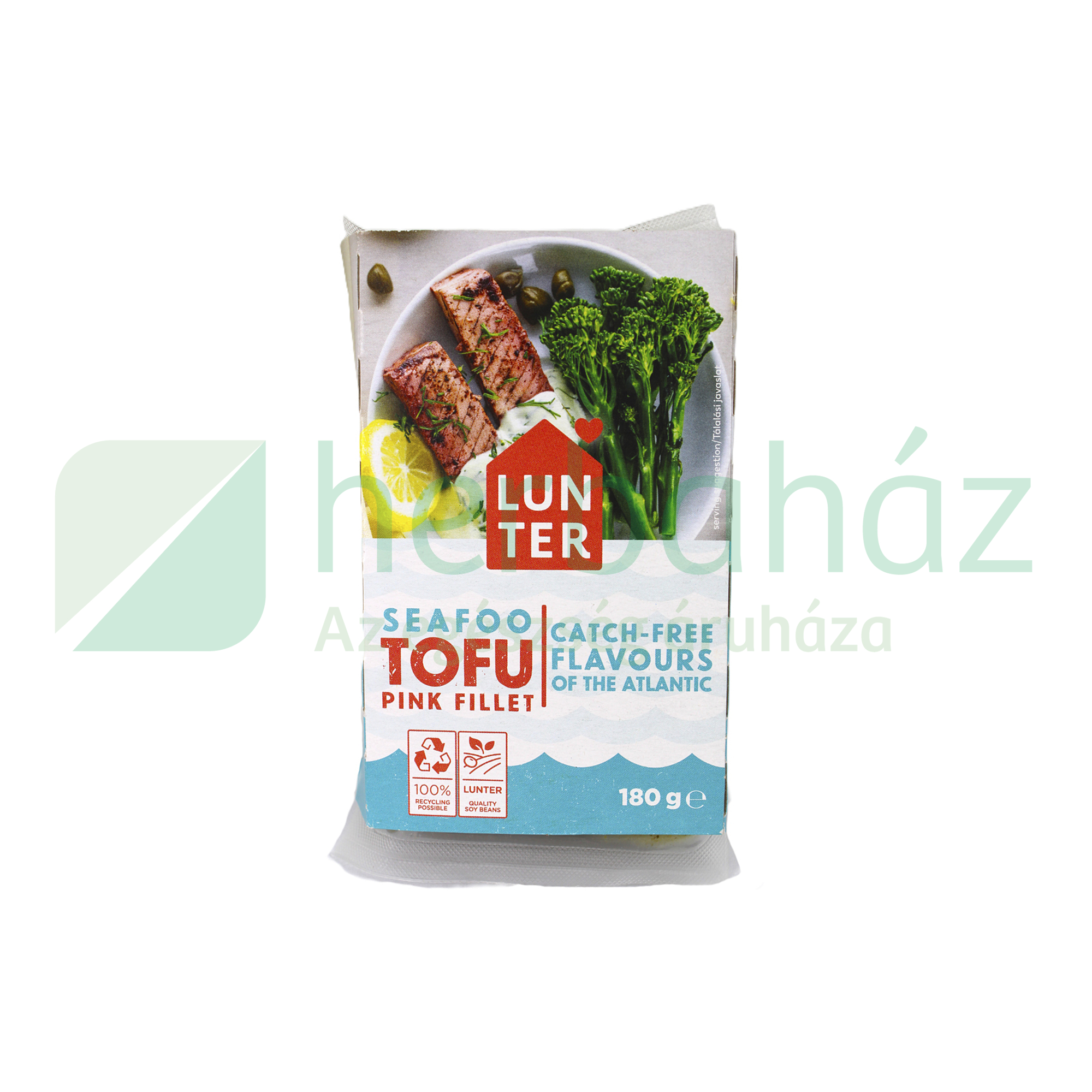 VEGÁN LUNTER TOFU SEAFOO PINK FILÉ NÖVÉNYI ALAPÚ TERMÉK 180G [H]