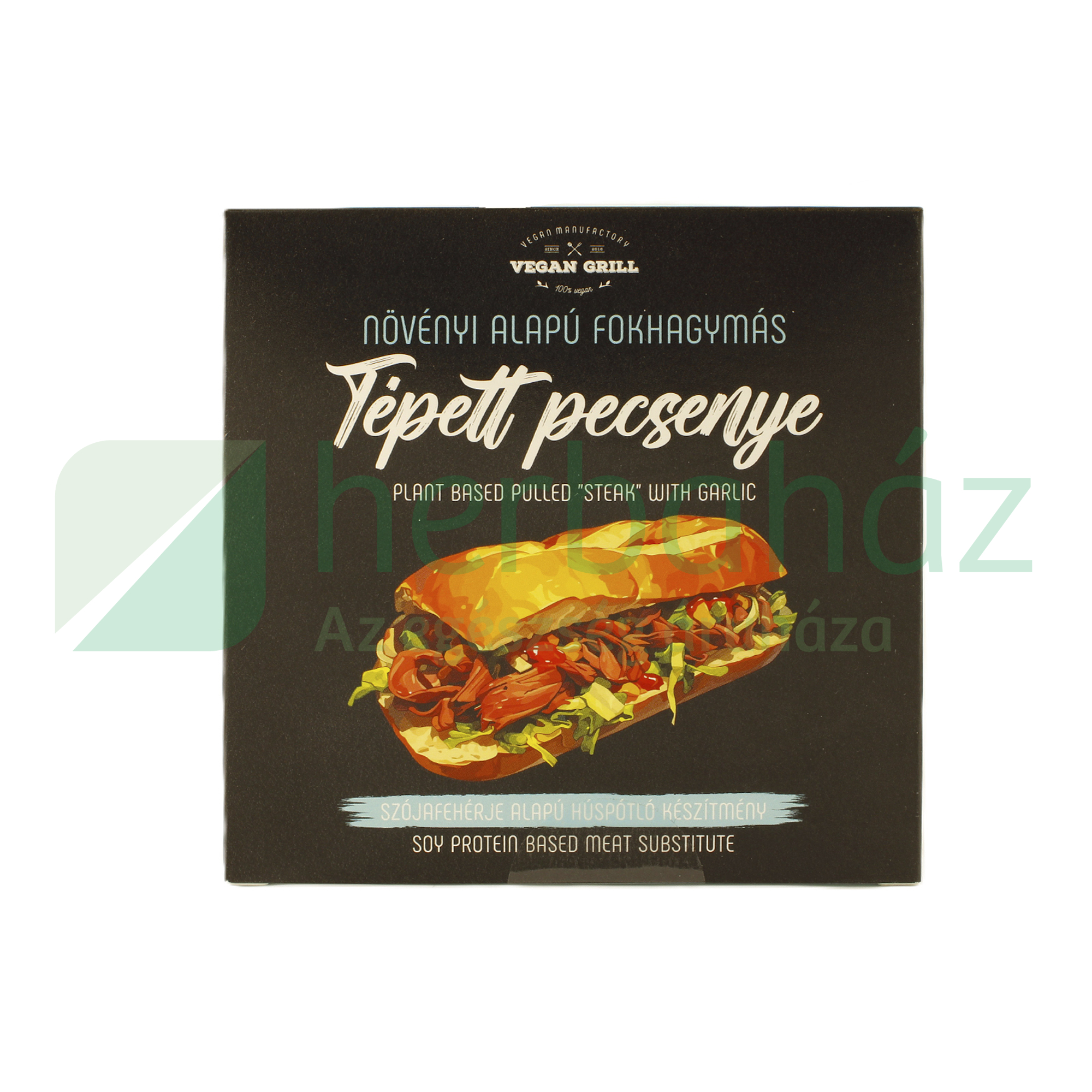 VEGÁN MANUFAKTÚRA VEGAN GRILL NÖVÉNYI ALAPÚ TÉPETT PECSENYE FOKHAGYMÁS 150G [H]