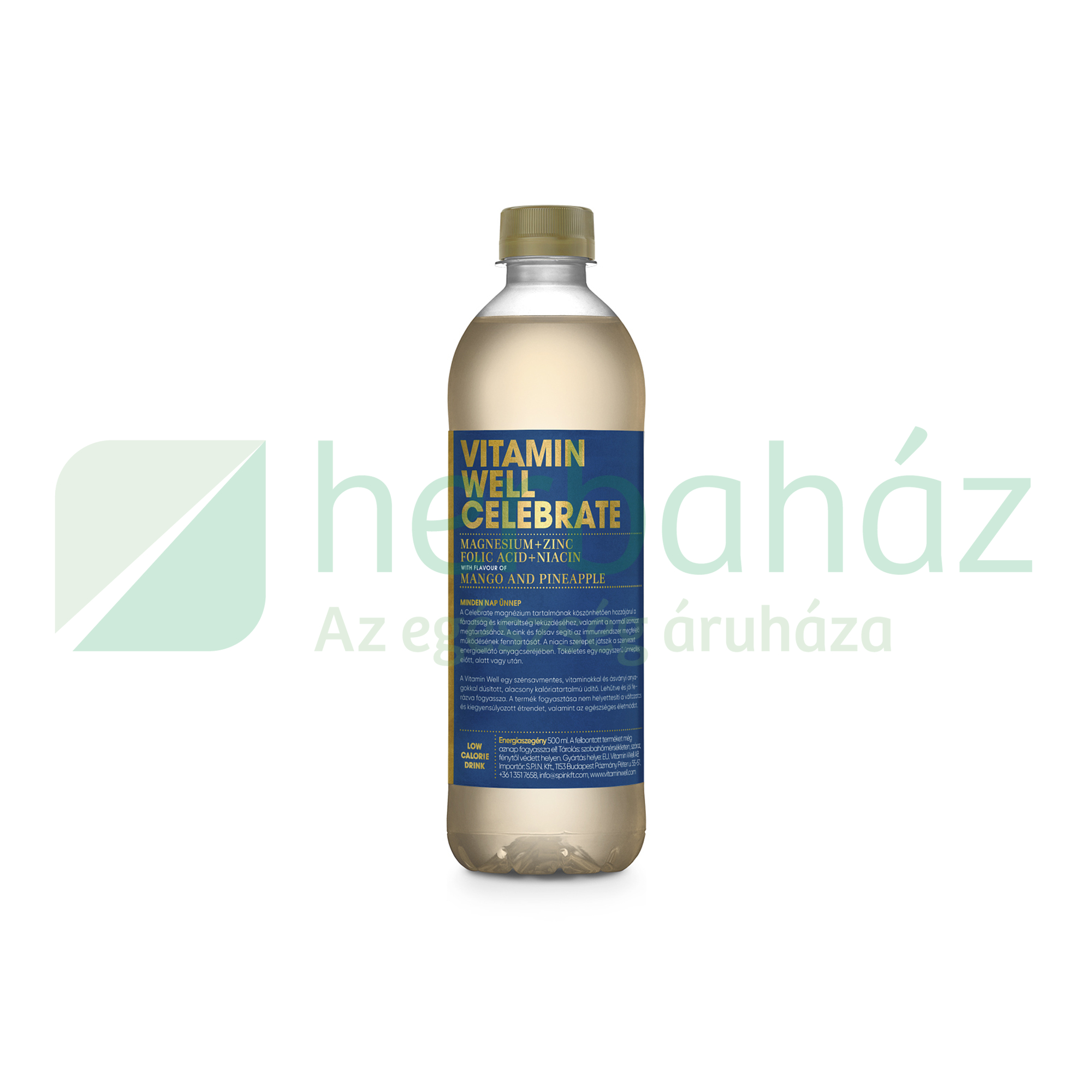 VITAMIN WELL CELEBRATE SZÉNSAVMENTES ÜDÍTŐITAL MANGÓ-ANANÁSZ 500ML DRS+50FT BETÉTDÍJ