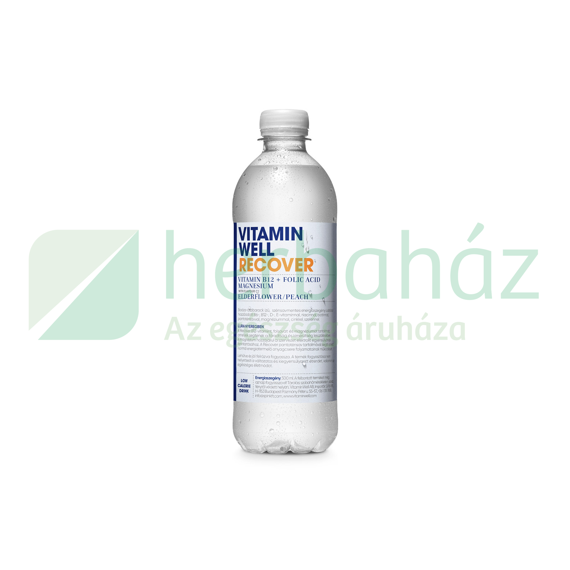 VITAMIN WELL RECOVER SZÉNSAVMENTES ÜDÍTŐITAL BODZA-ŐSZBARACK 500ML DRS+50FT BETÉTDÍJ