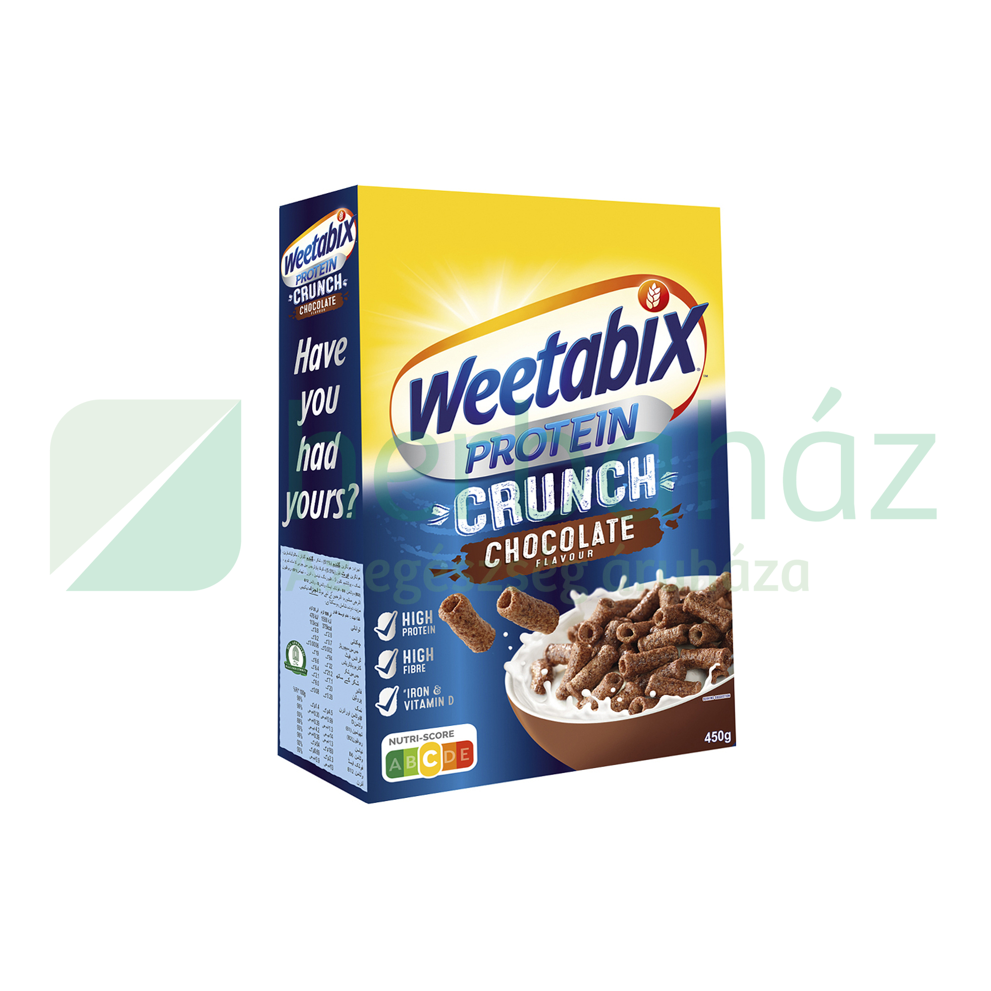 WEETABIX PROTEIN CRUNCH VITAMINOKKAL CSOKOLÁDÉS 450G